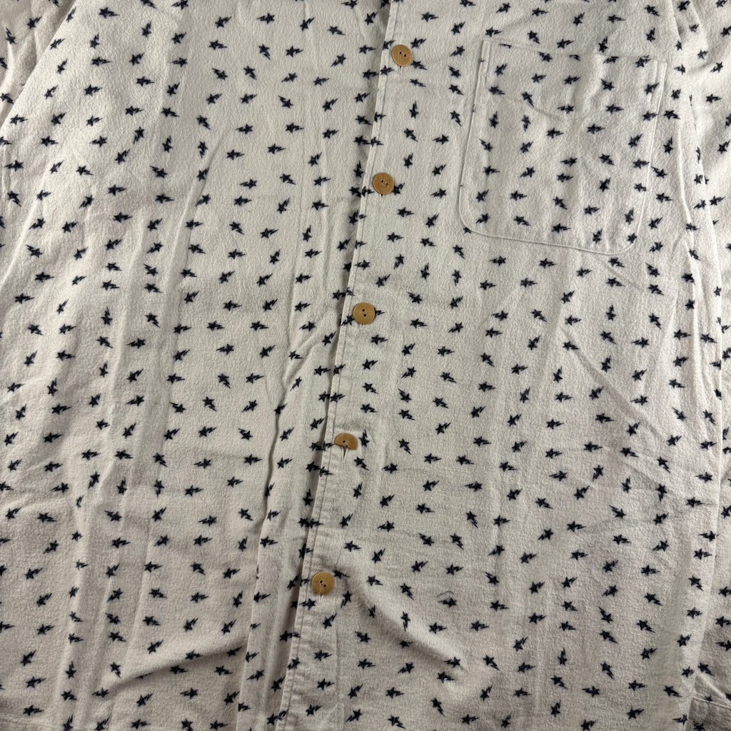 BAPE Star Vintage White Long Sleeve Shirt (XL)