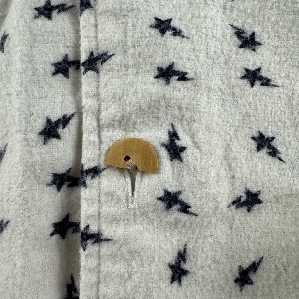 BAPE Star Vintage White Long Sleeve Shirt (XL)