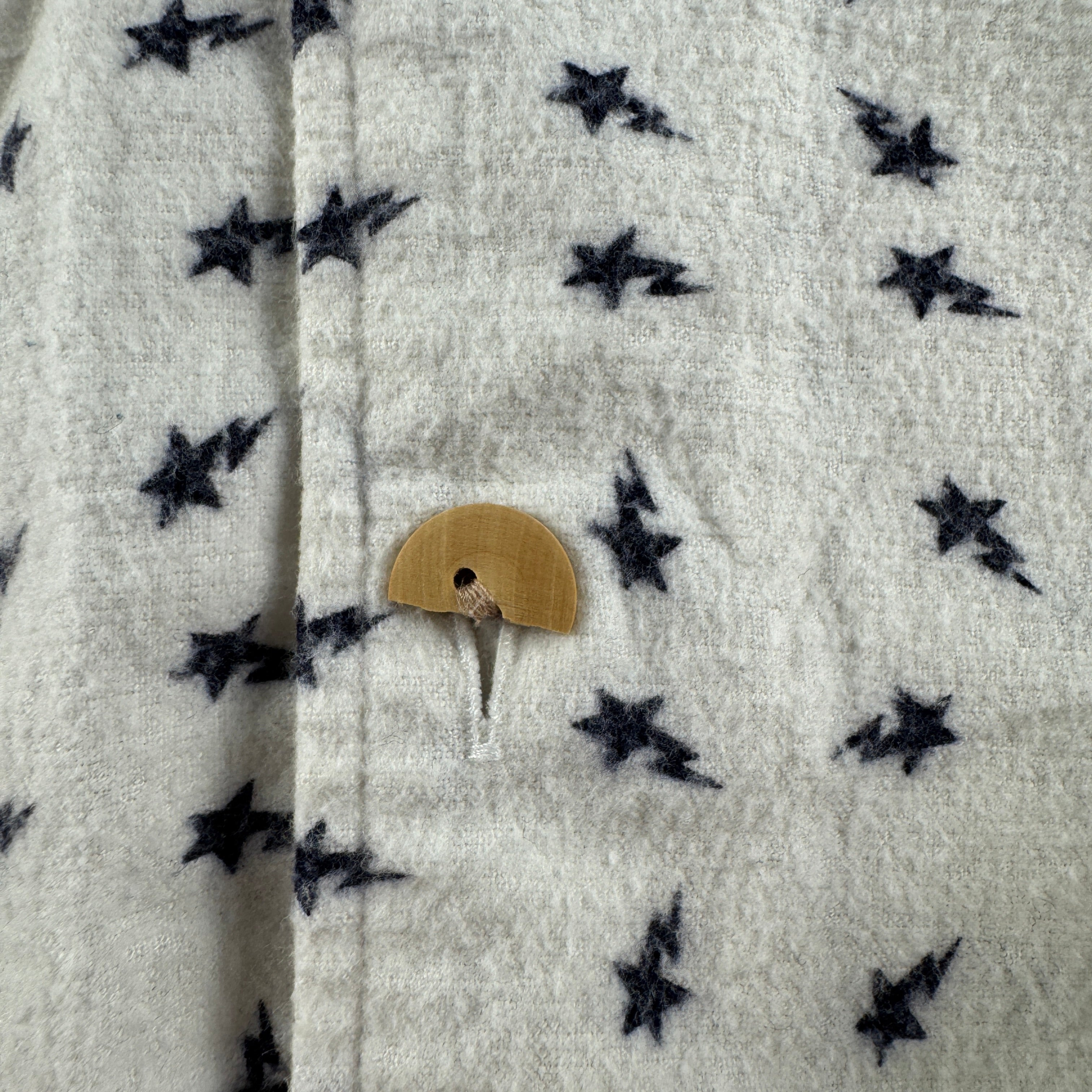 BAPE Star Vintage White Long Sleeve Shirt (XL)