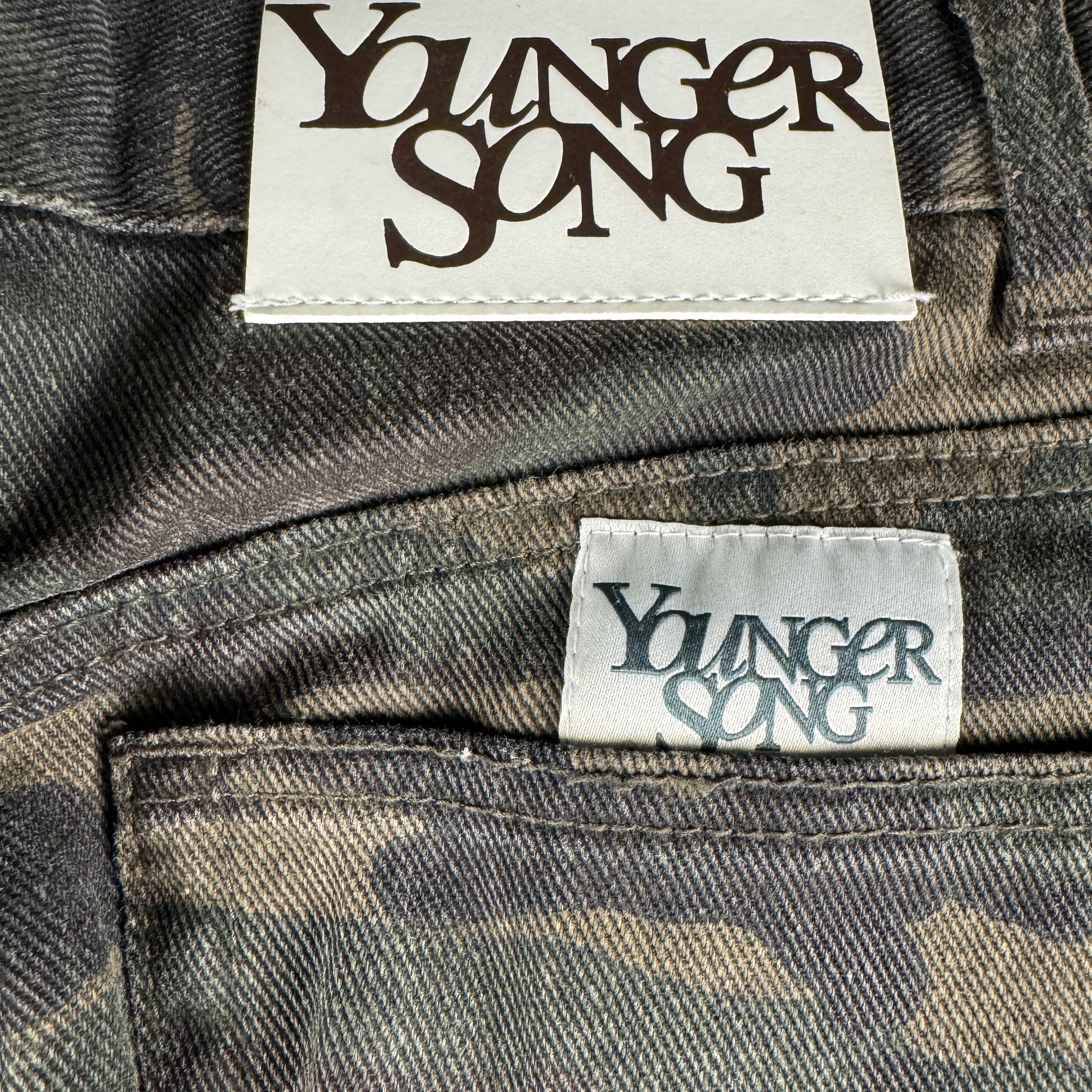Younger Song Camouflage Baggy Jeans (M)