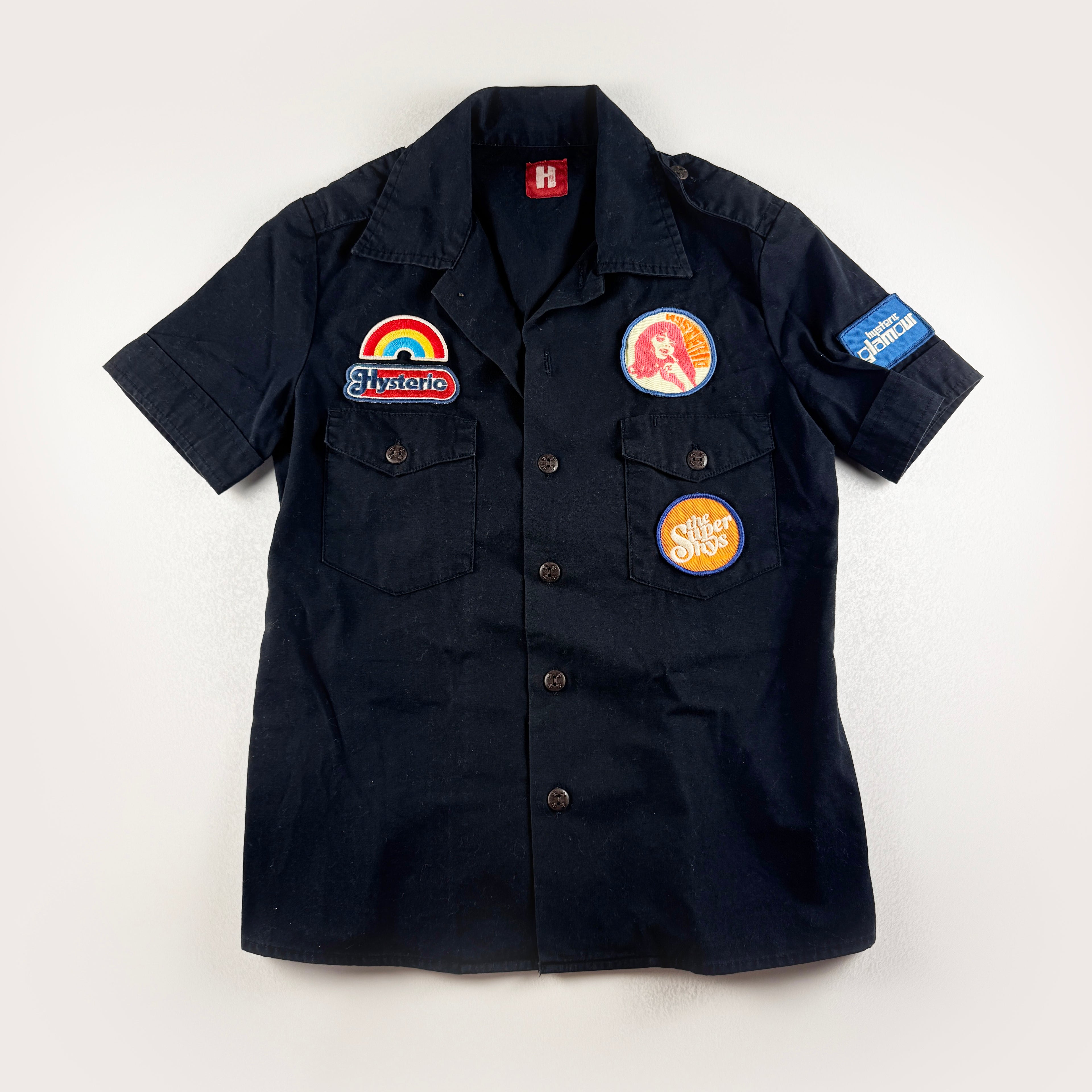 Hysteric Glamour Short Sleeve Patchwork S/S Shirt (S)