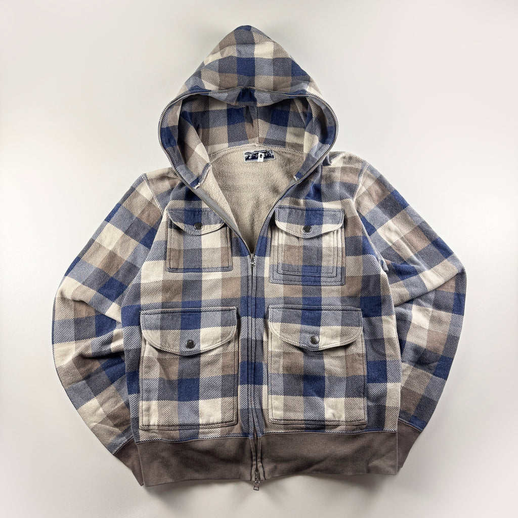BAPE Buffalo Check Multi Pocket Full Zip Hoodie (M)