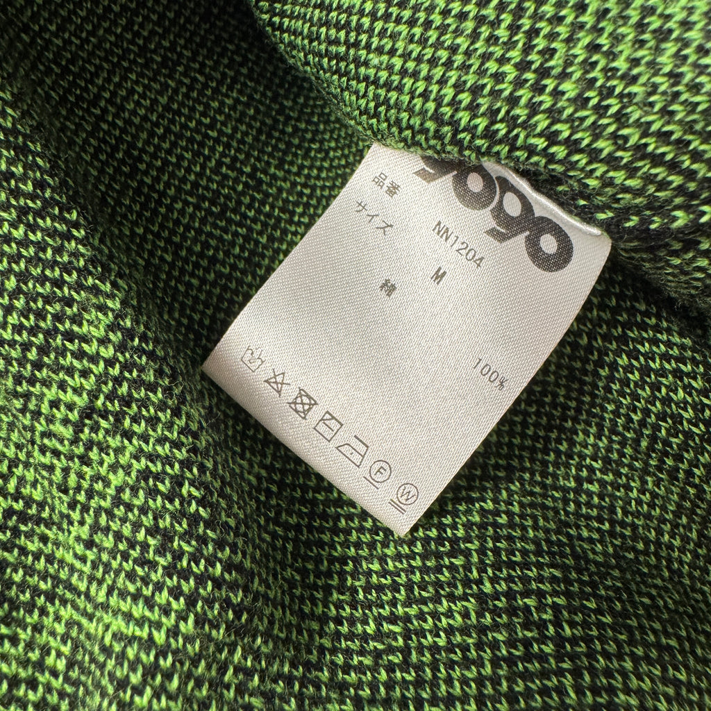 9090 Techno Knit Black and Green Cardigan (M)