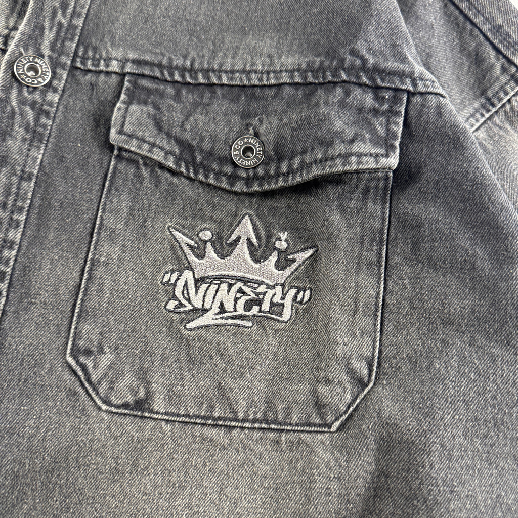 9090 Washed Denim Jacket (L)