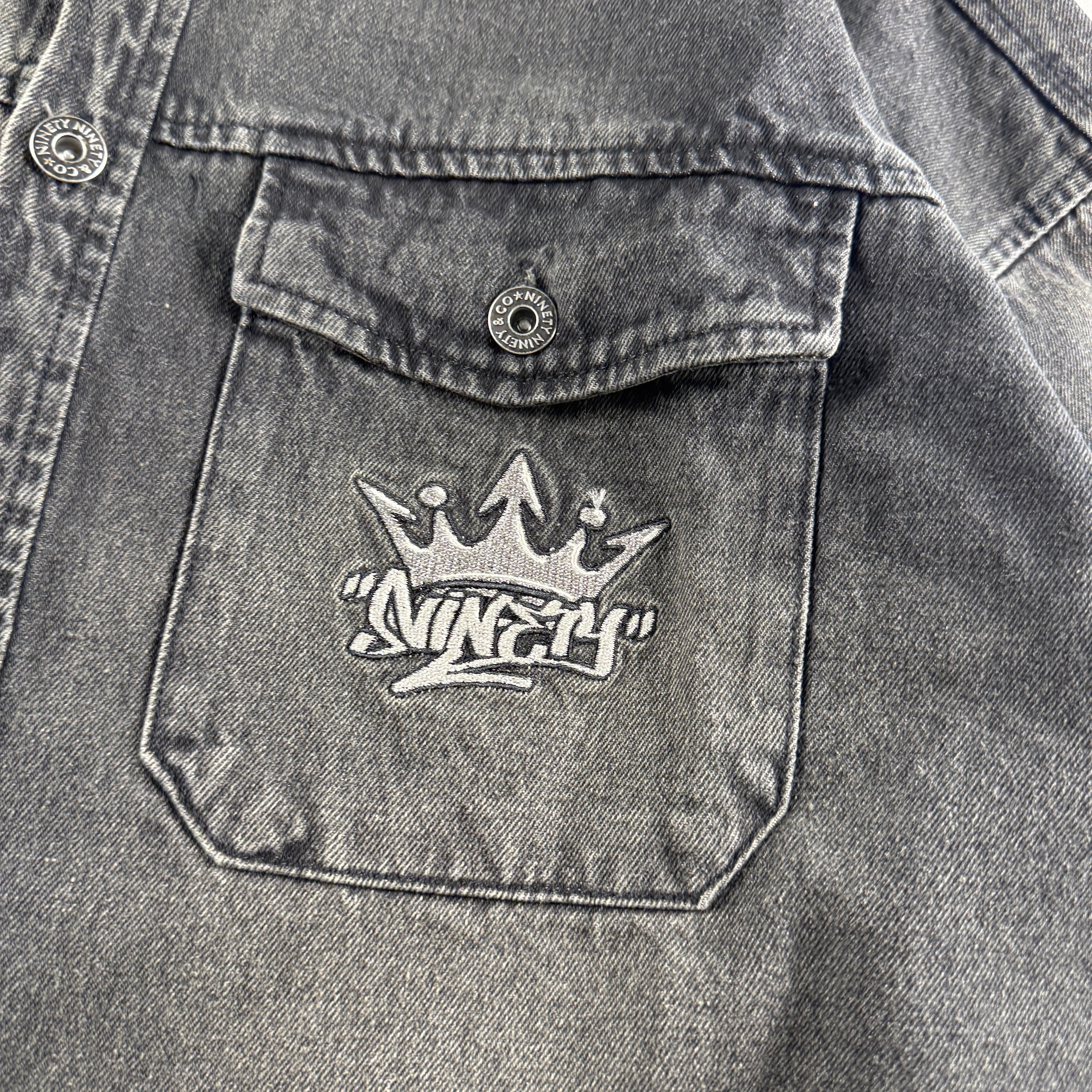 9090 Washed Denim Jacket (L)
