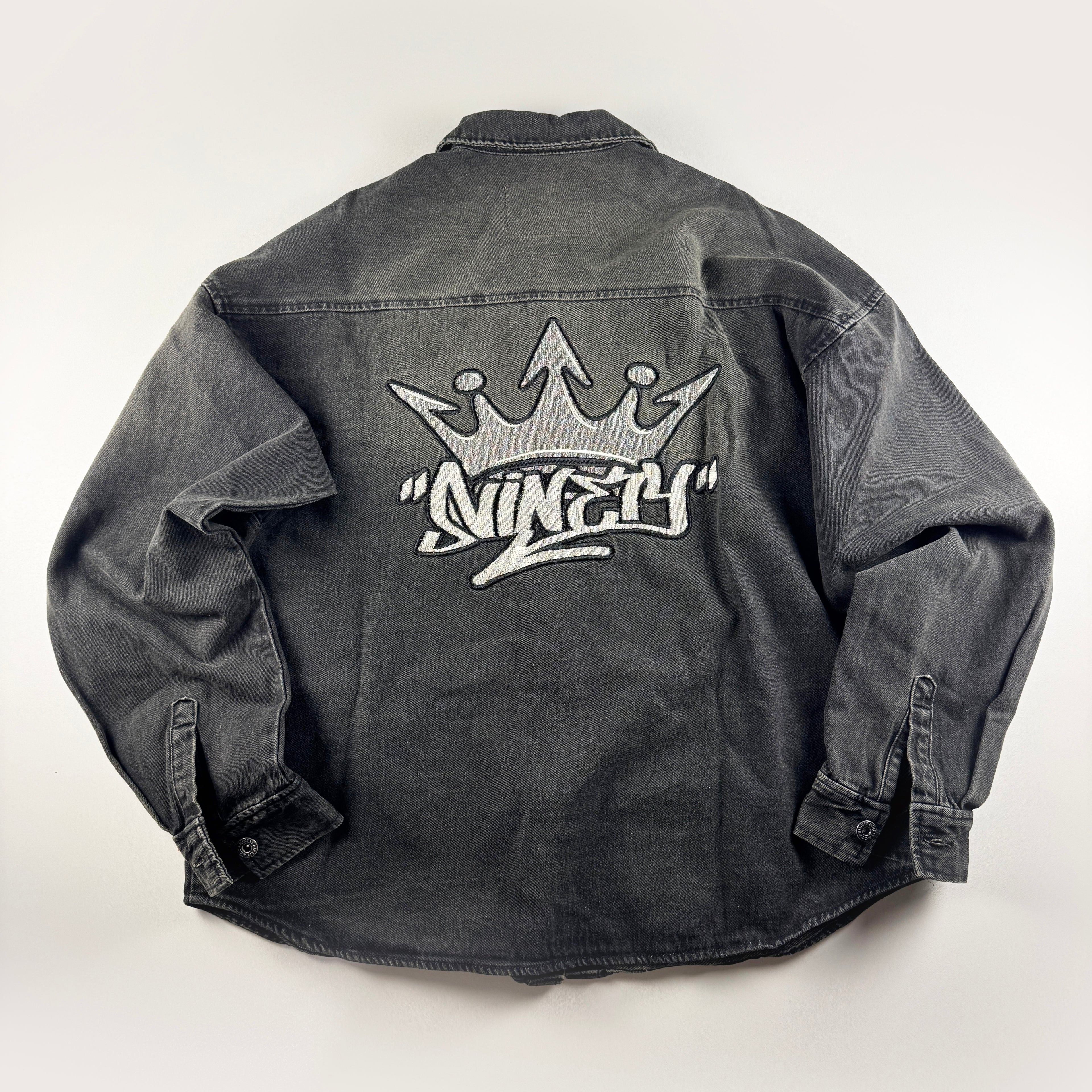 9090 Washed Denim Jacket (L)