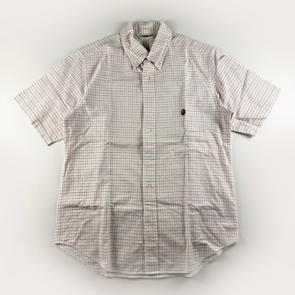 BAPE Short Sleeve Checkered Shirt (S)