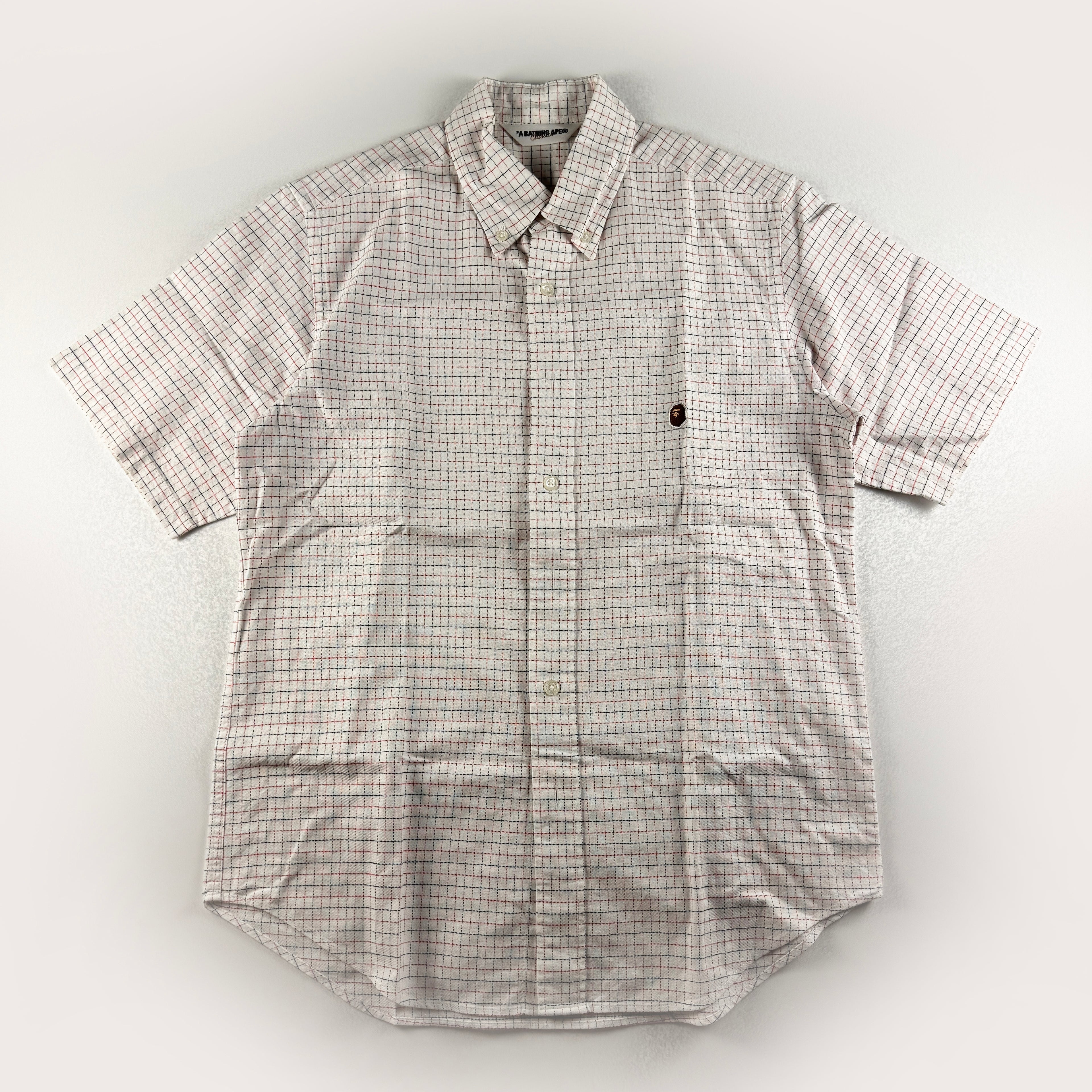 BAPE Short Sleeve Checkered Shirt (S)