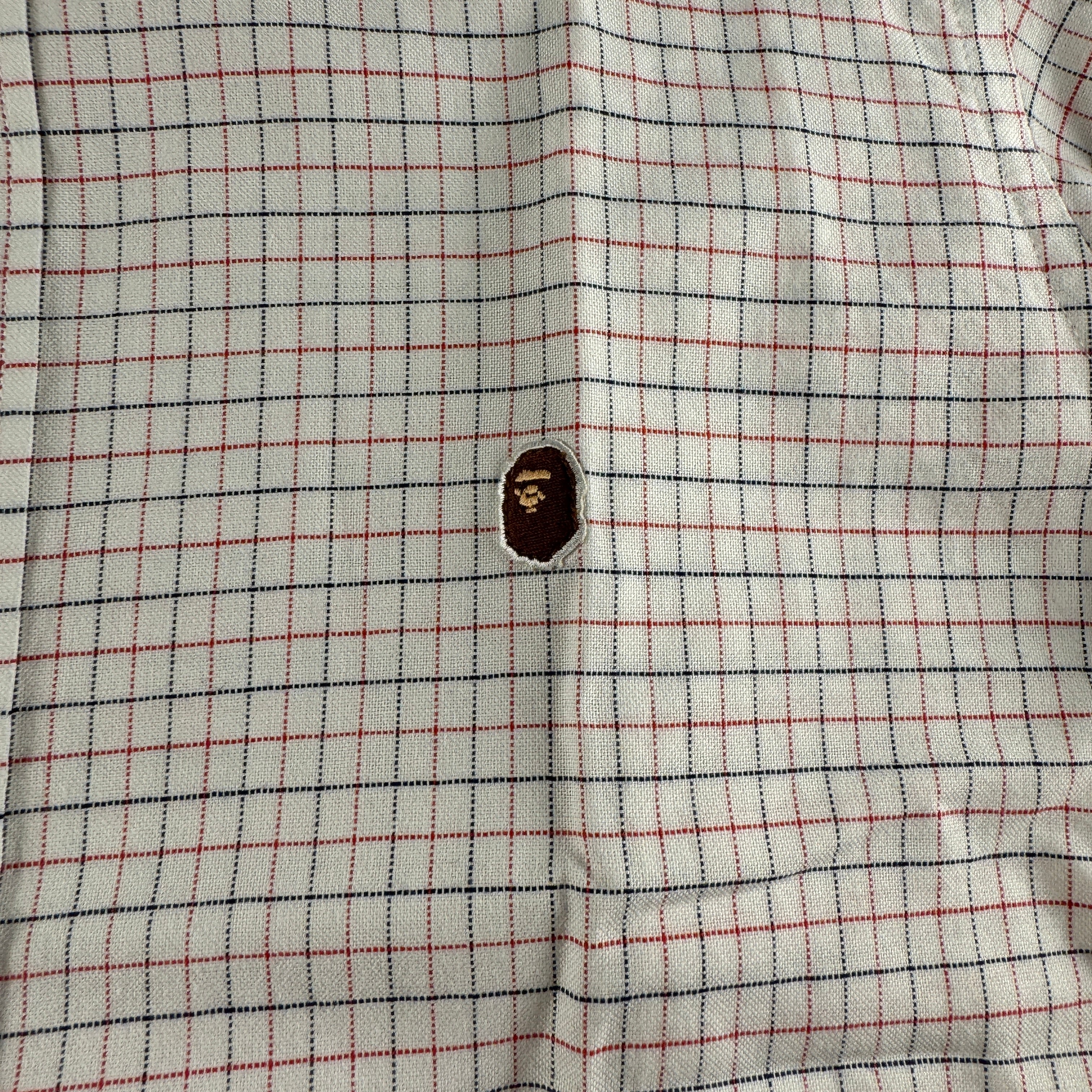 BAPE Short Sleeve Checkered Shirt (S)
