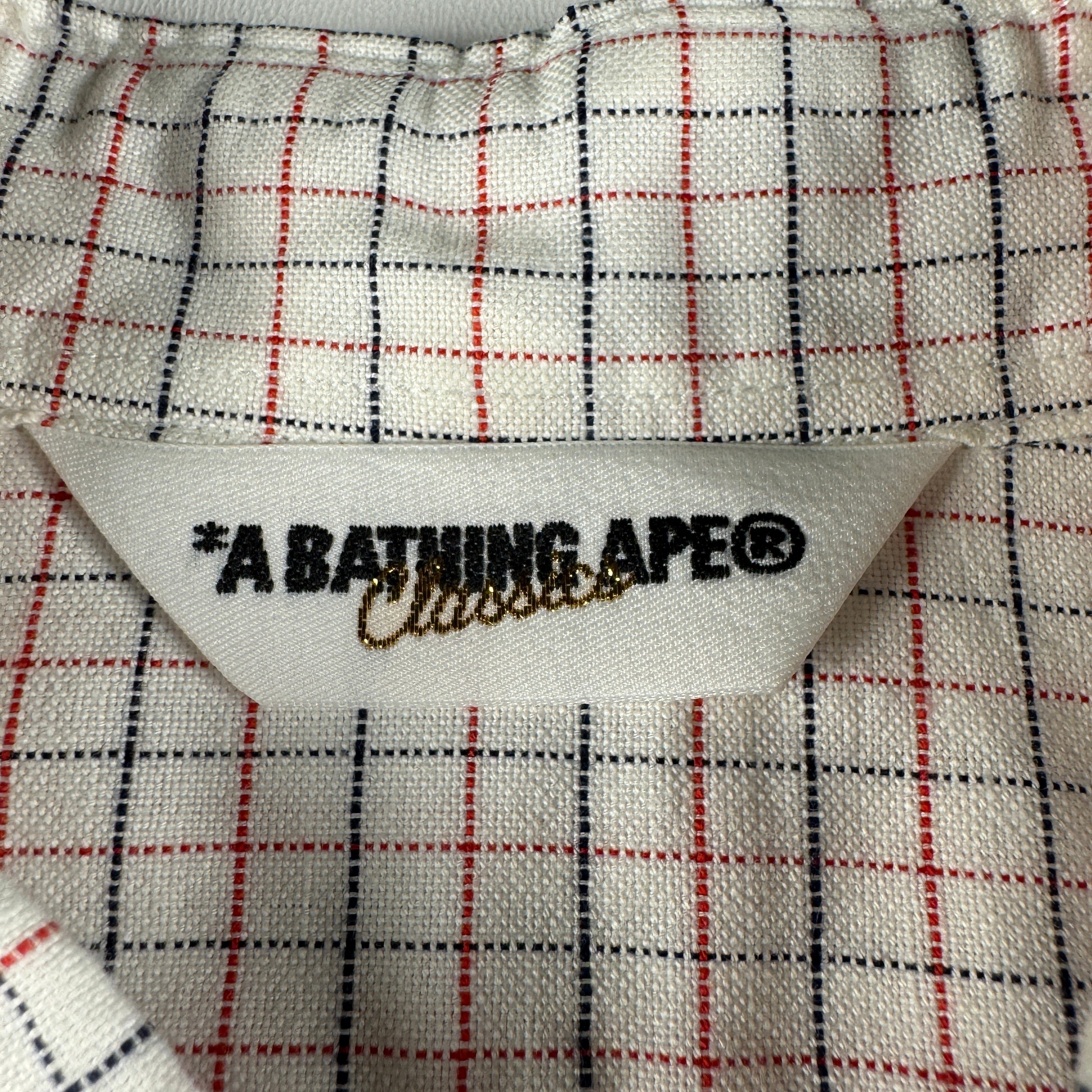 BAPE Short Sleeve Checkered Shirt (S)