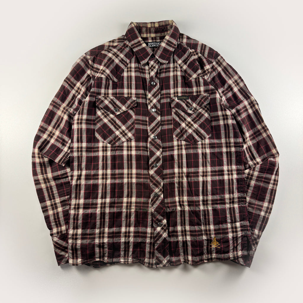 Hysteric Glamour Plaid Western L/S Shirt (M)