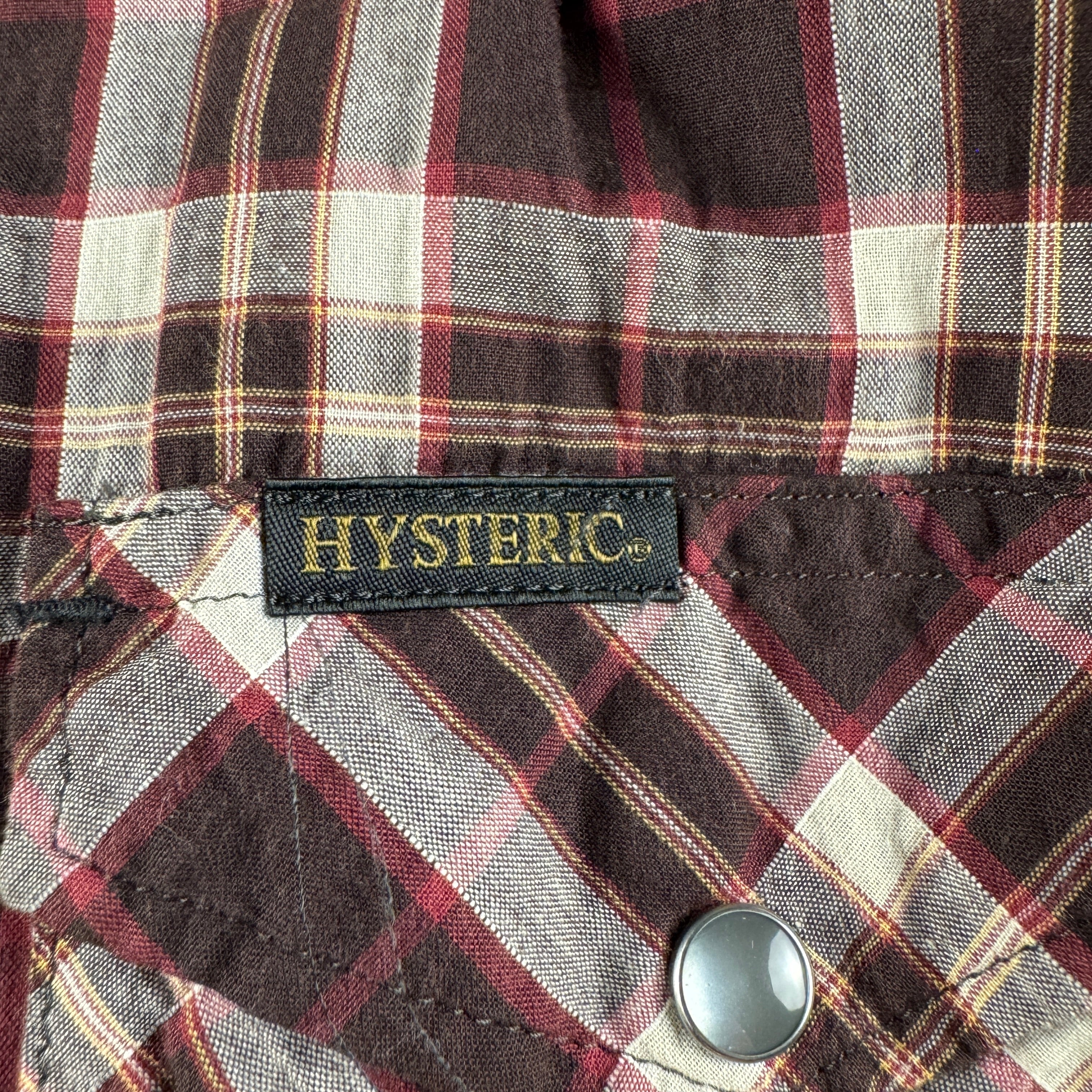 Hysteric Glamour Plaid Western L/S Shirt (M)