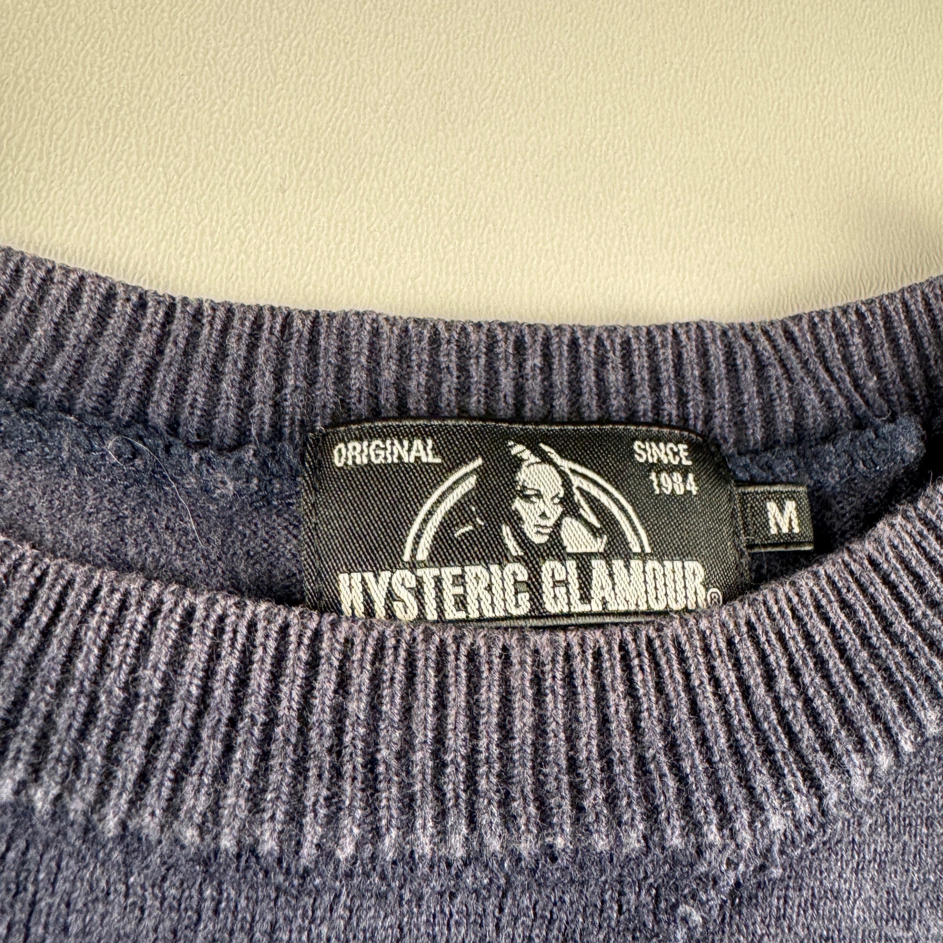 Hysteric Glamour Navy Knit Tee (M)