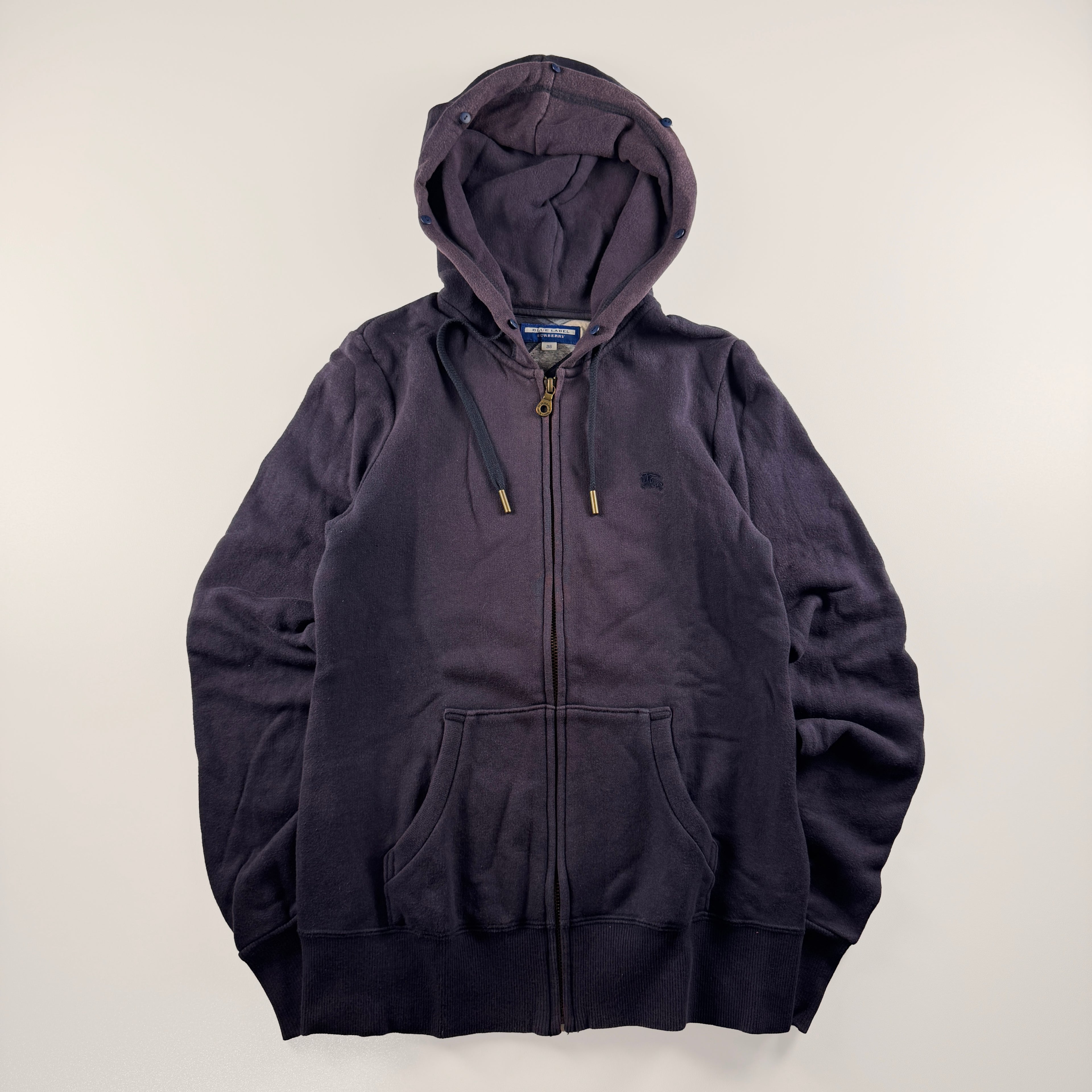Burberry Blue Label Navy Zip Hoodie (M)