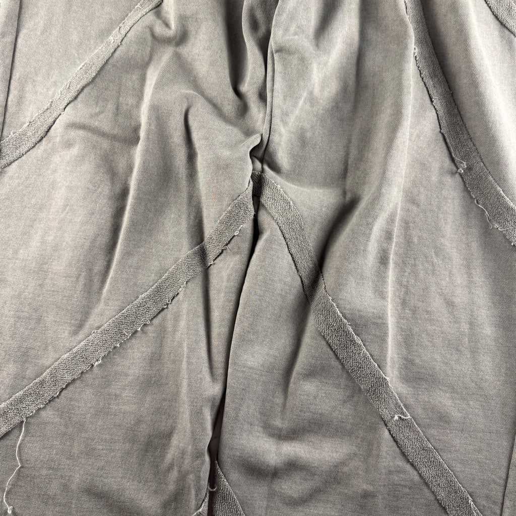 COLN Distressed Wide Grey Sweatpants (Free Size)