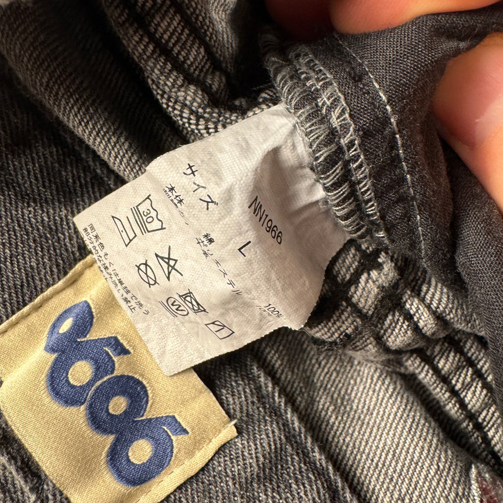 9090 x Death "56 Sentence" Metal Eyelet Baggy Pants (L)