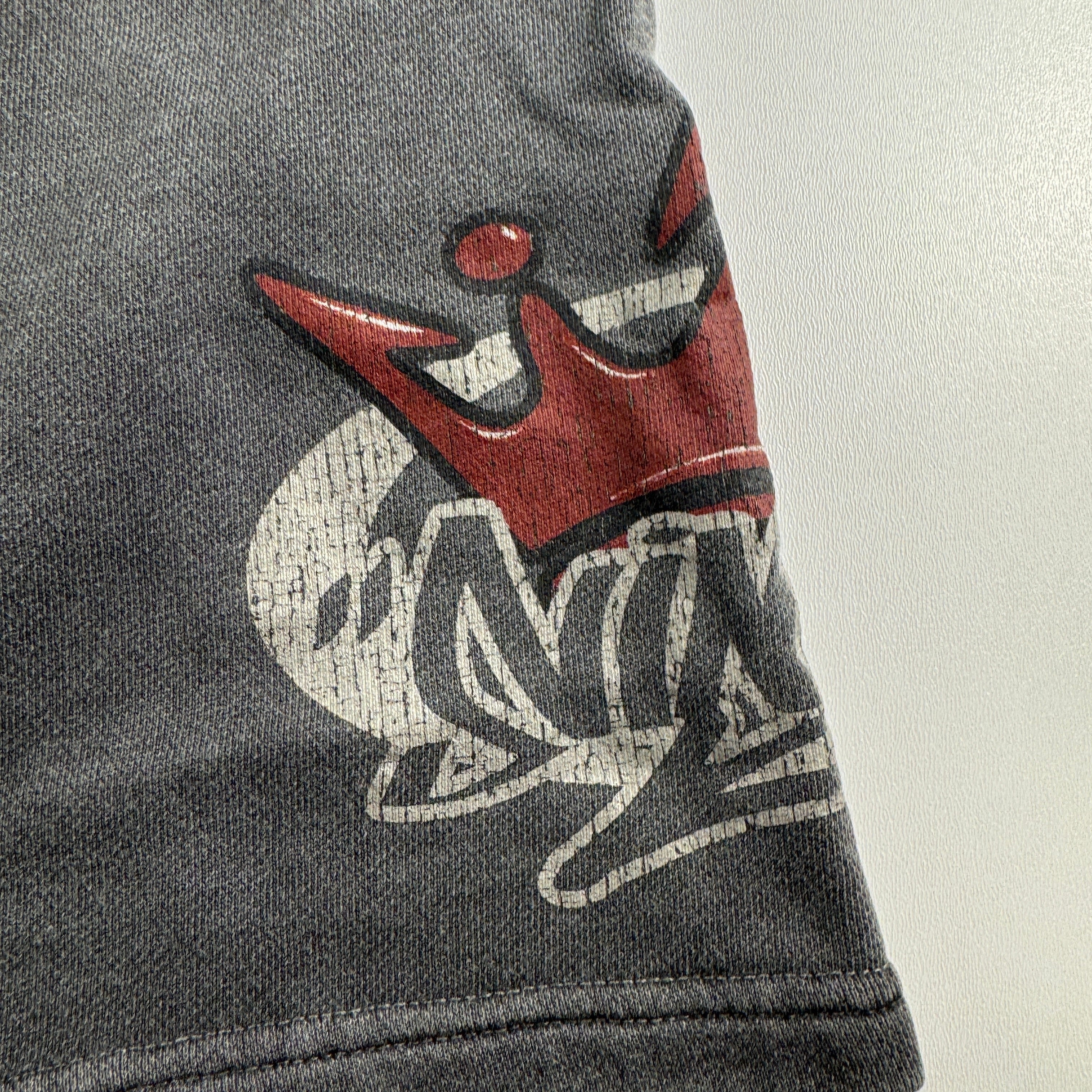 9090 King Logo Grey Sweat Short (L)