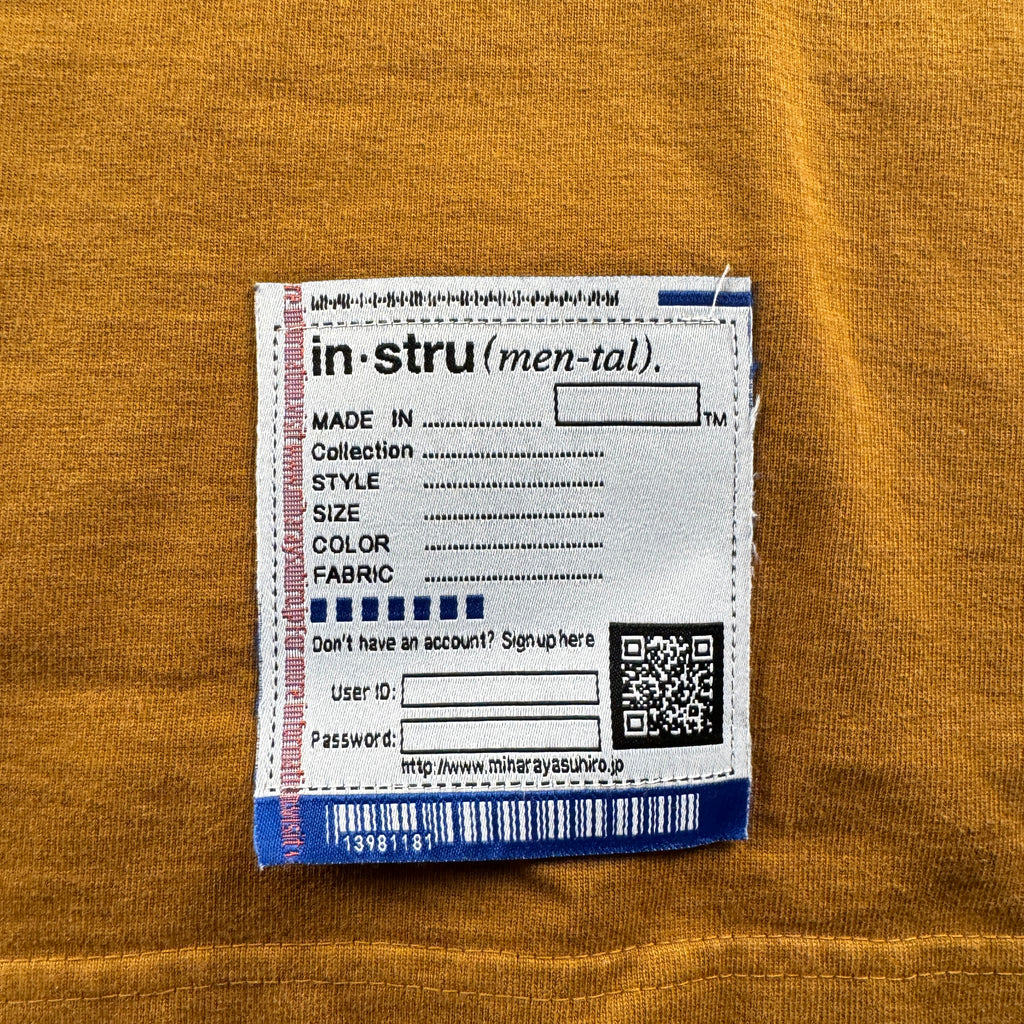 Maison Mihara Yasuhiro Heavy L/S Orange Tee (M-L)