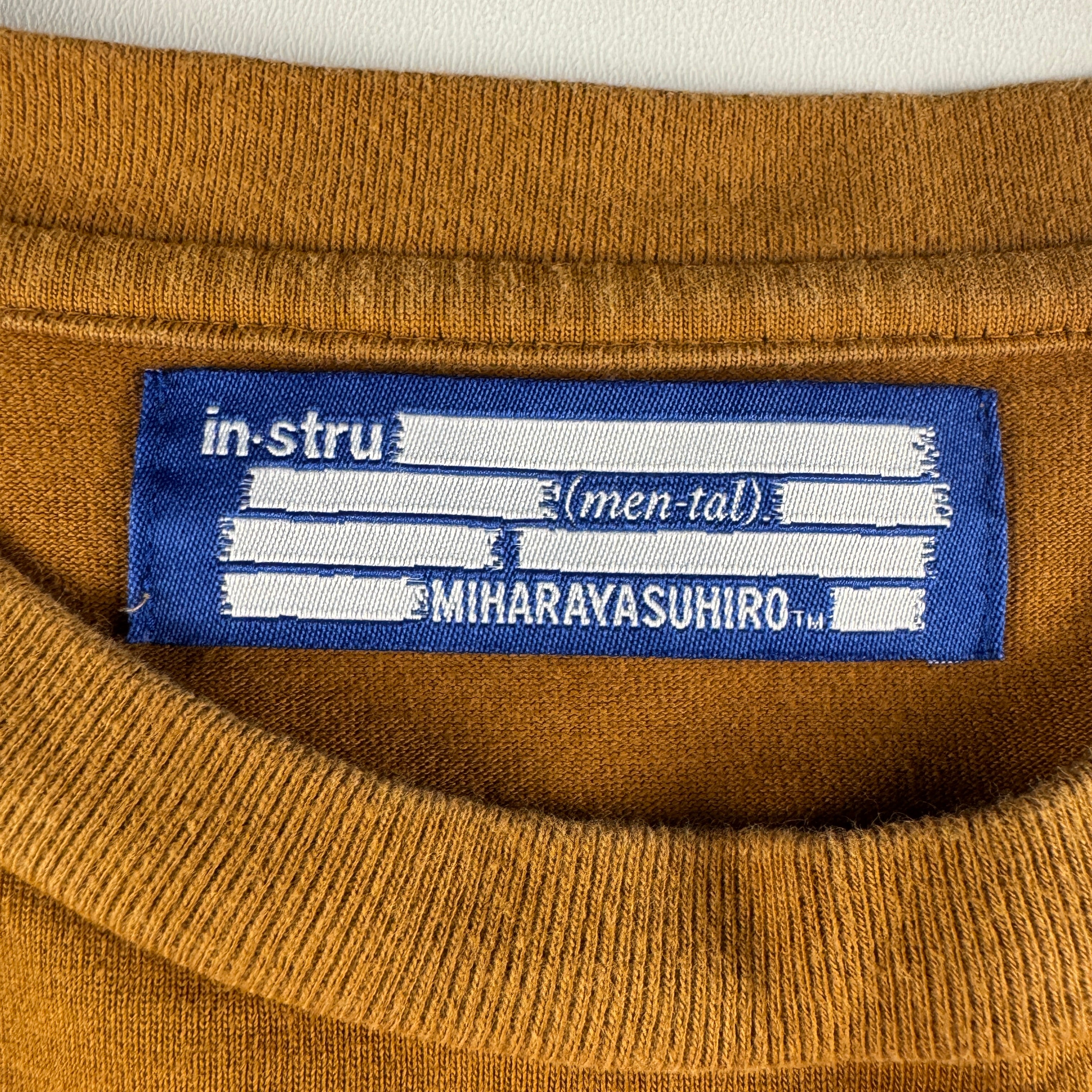 Maison Mihara Yasuhiro Heavy L/S Orange Tee (M-L)