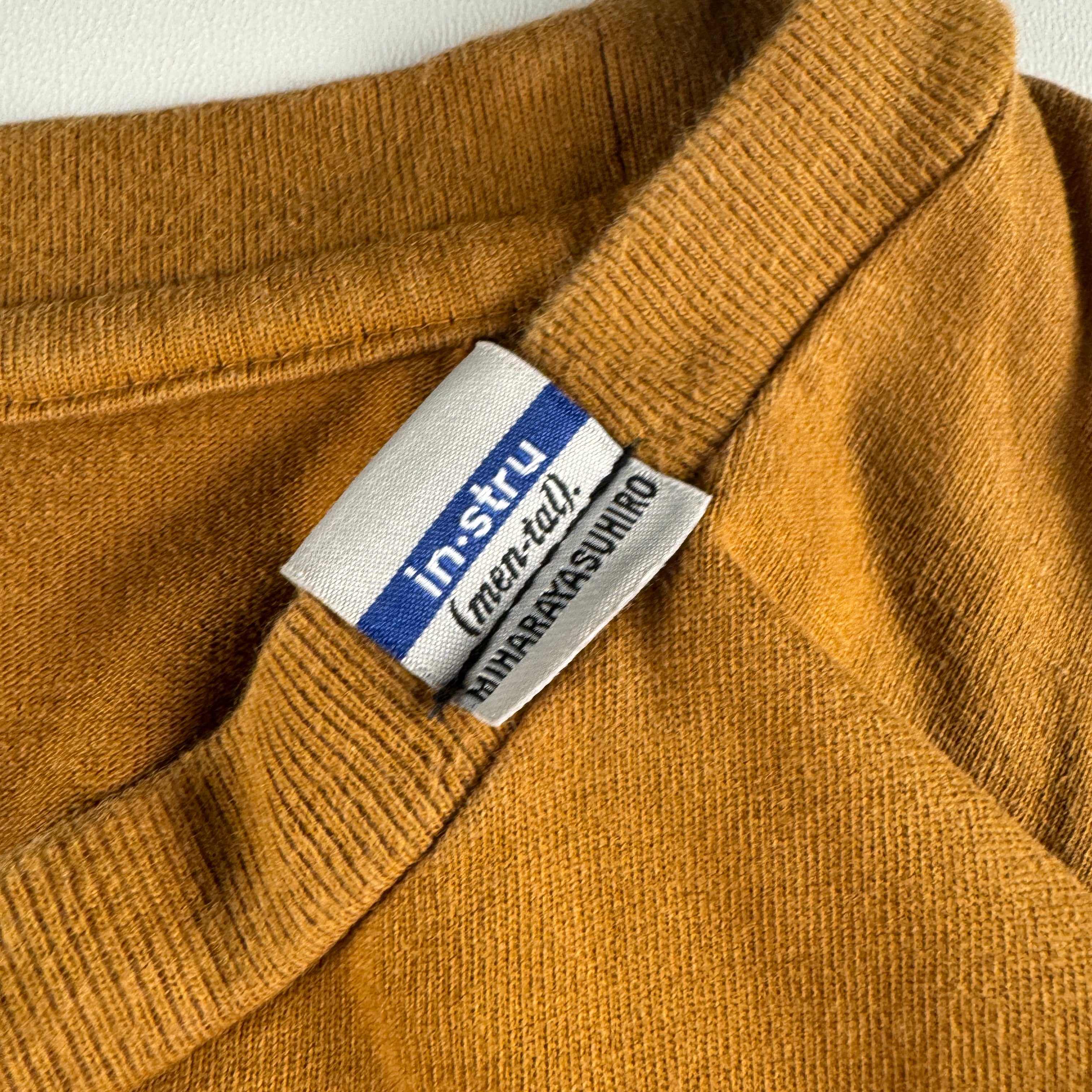 Maison Mihara Yasuhiro Heavy L/S Orange Tee (M-L)