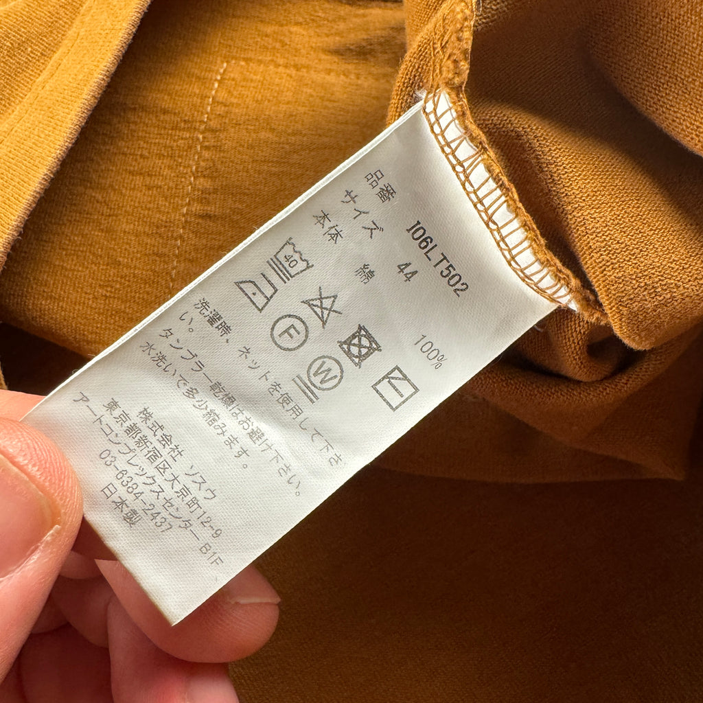 Maison Mihara Yasuhiro Heavy L/S Orange Tee (M-L)