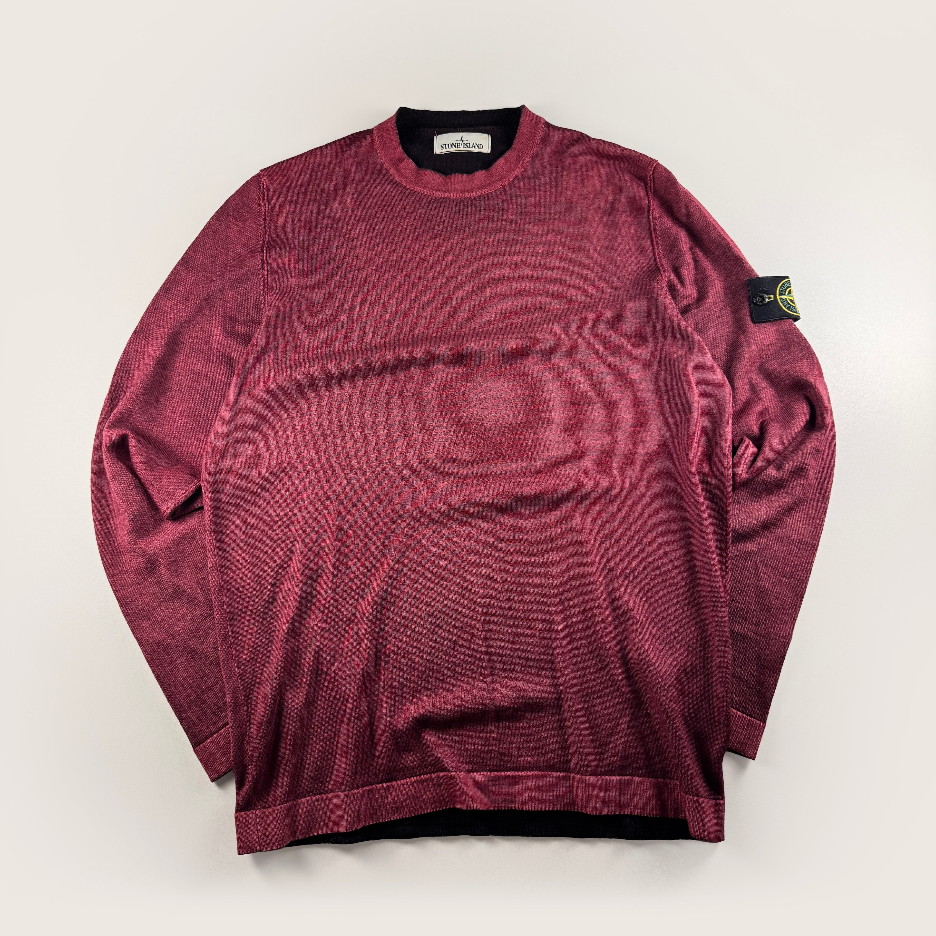 Stone Island Bordeaux Knitted Sweater (XL)