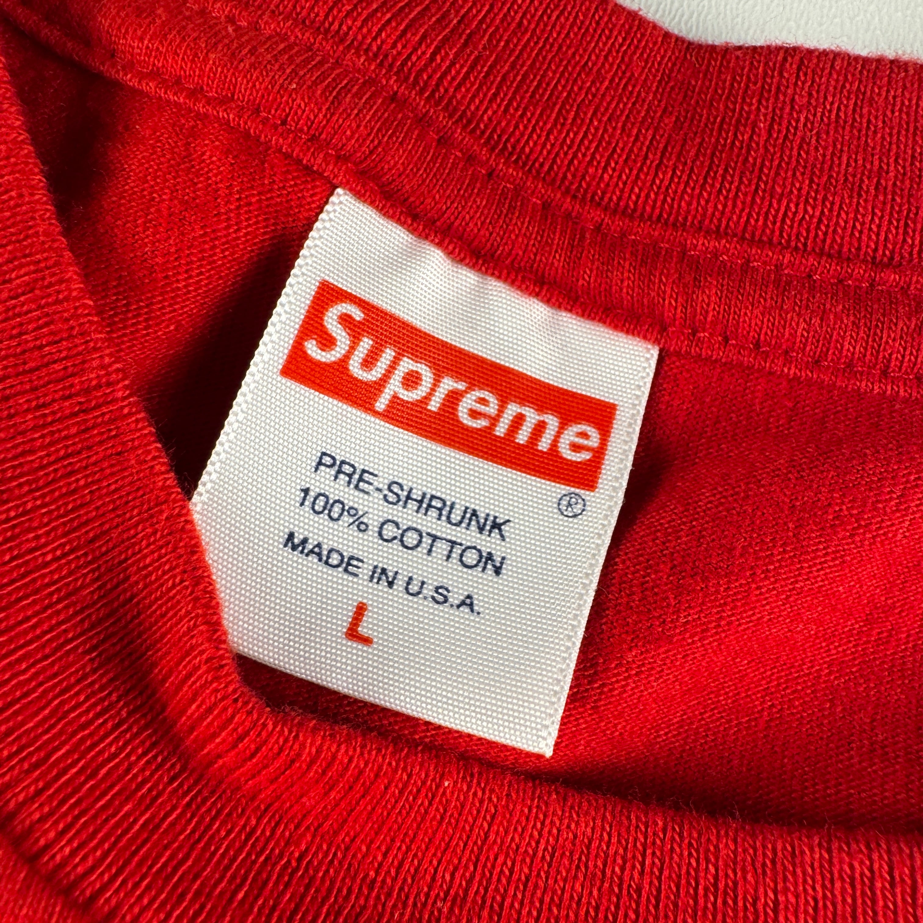 Supreme Who The Fuck Is Supreme Red Tee (L)