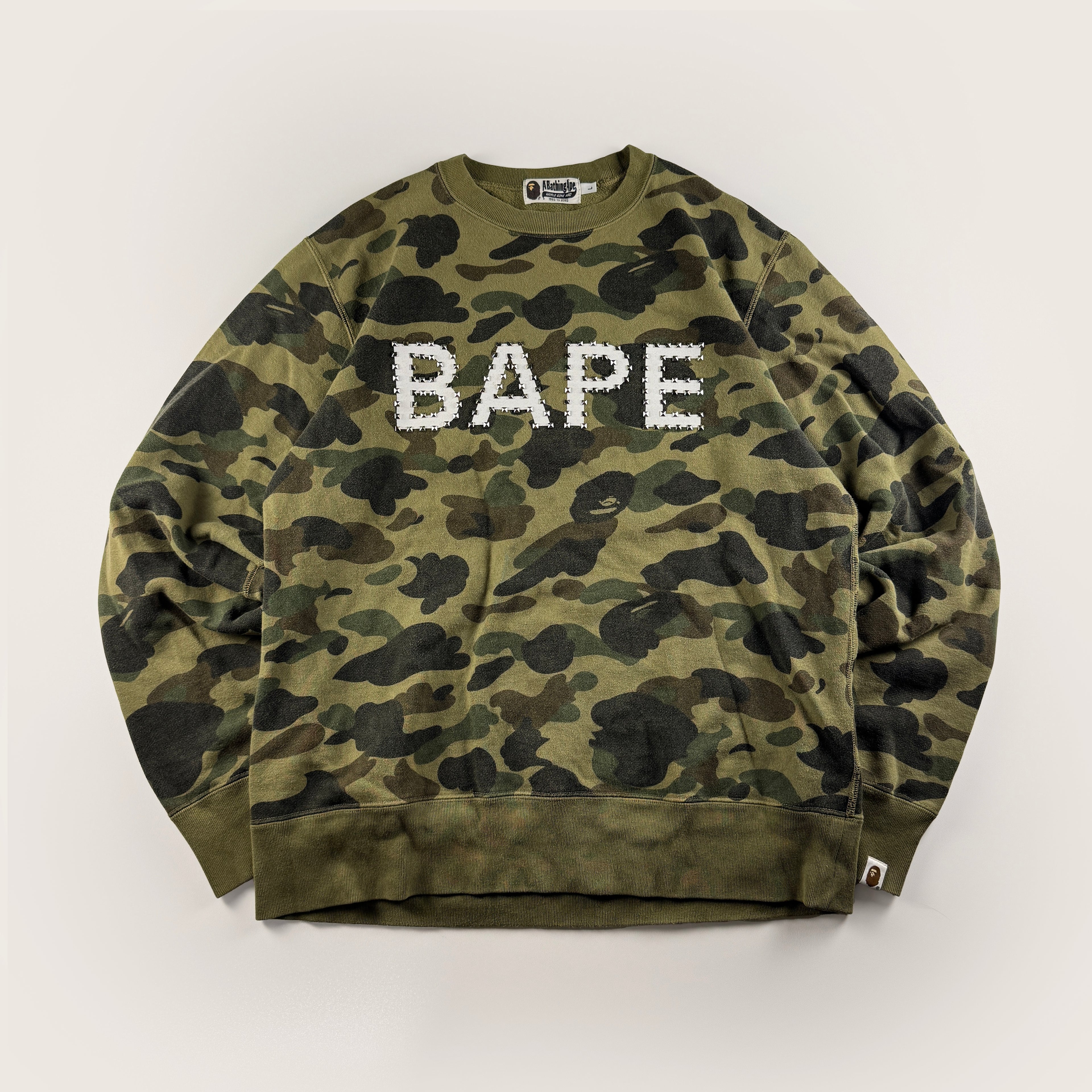 BAPE Color Camo Crystal Stone Sweater (L)