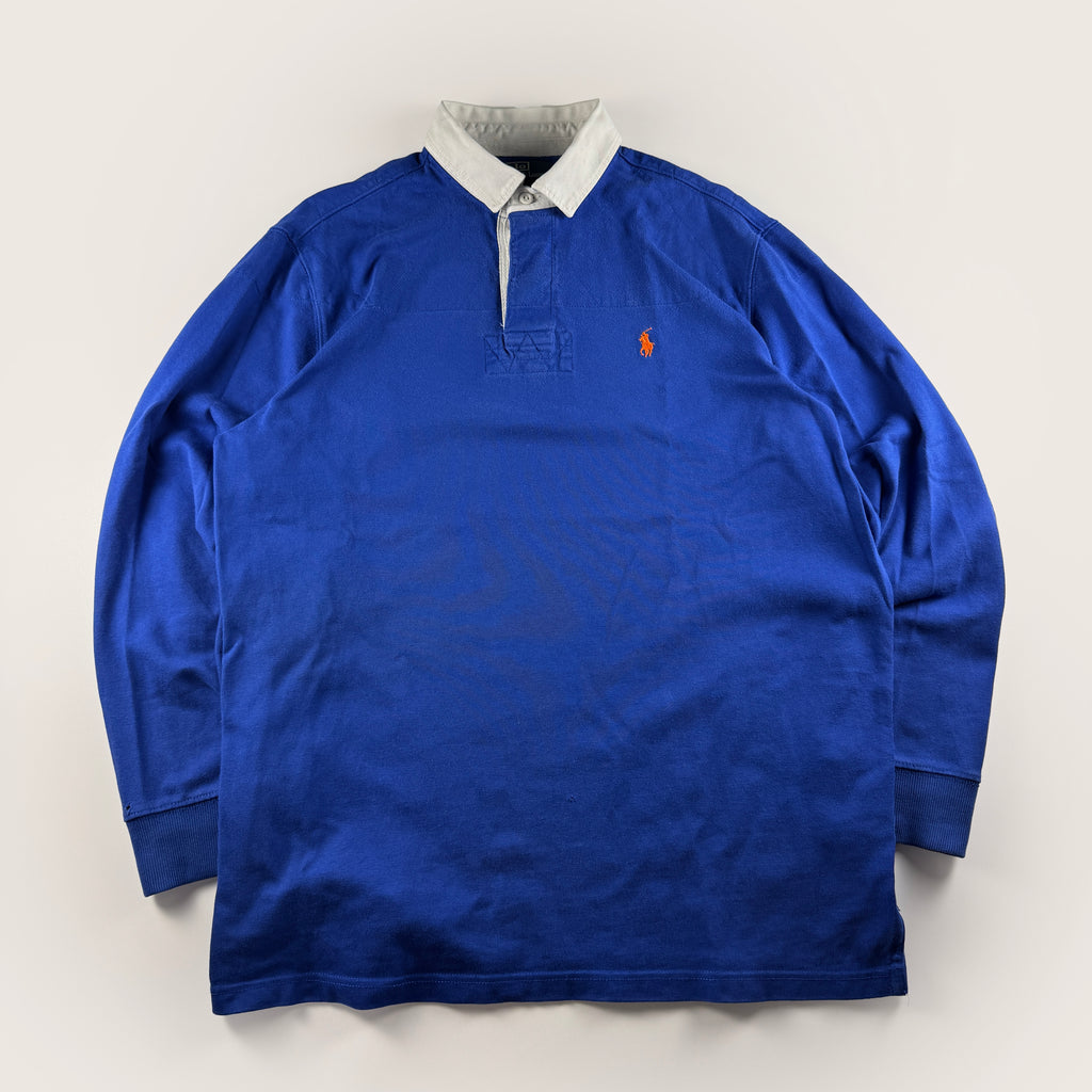 Ralph Lauren Long Sleeve Blue Polo (L)