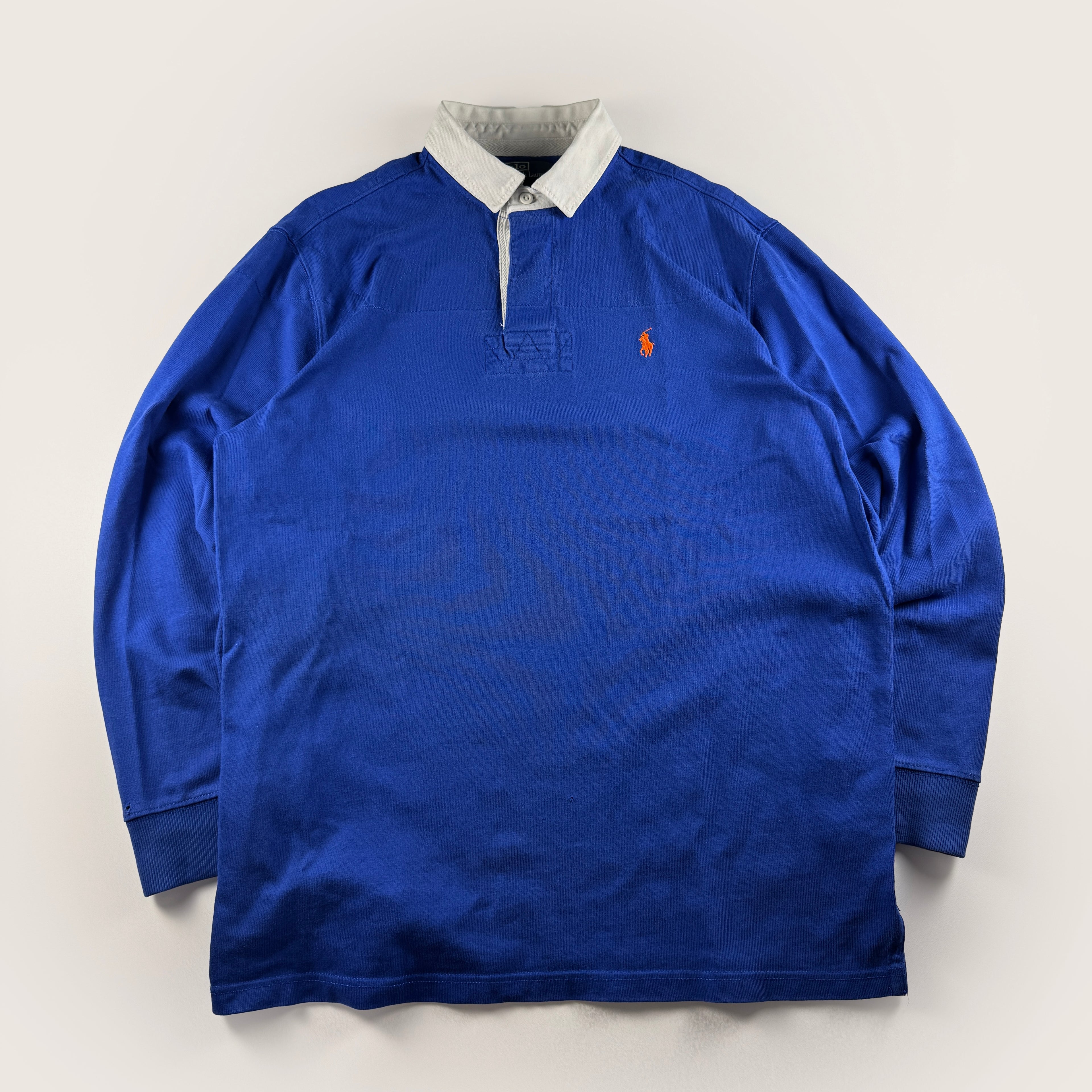 Ralph Lauren Long Sleeve Blue Polo (L)