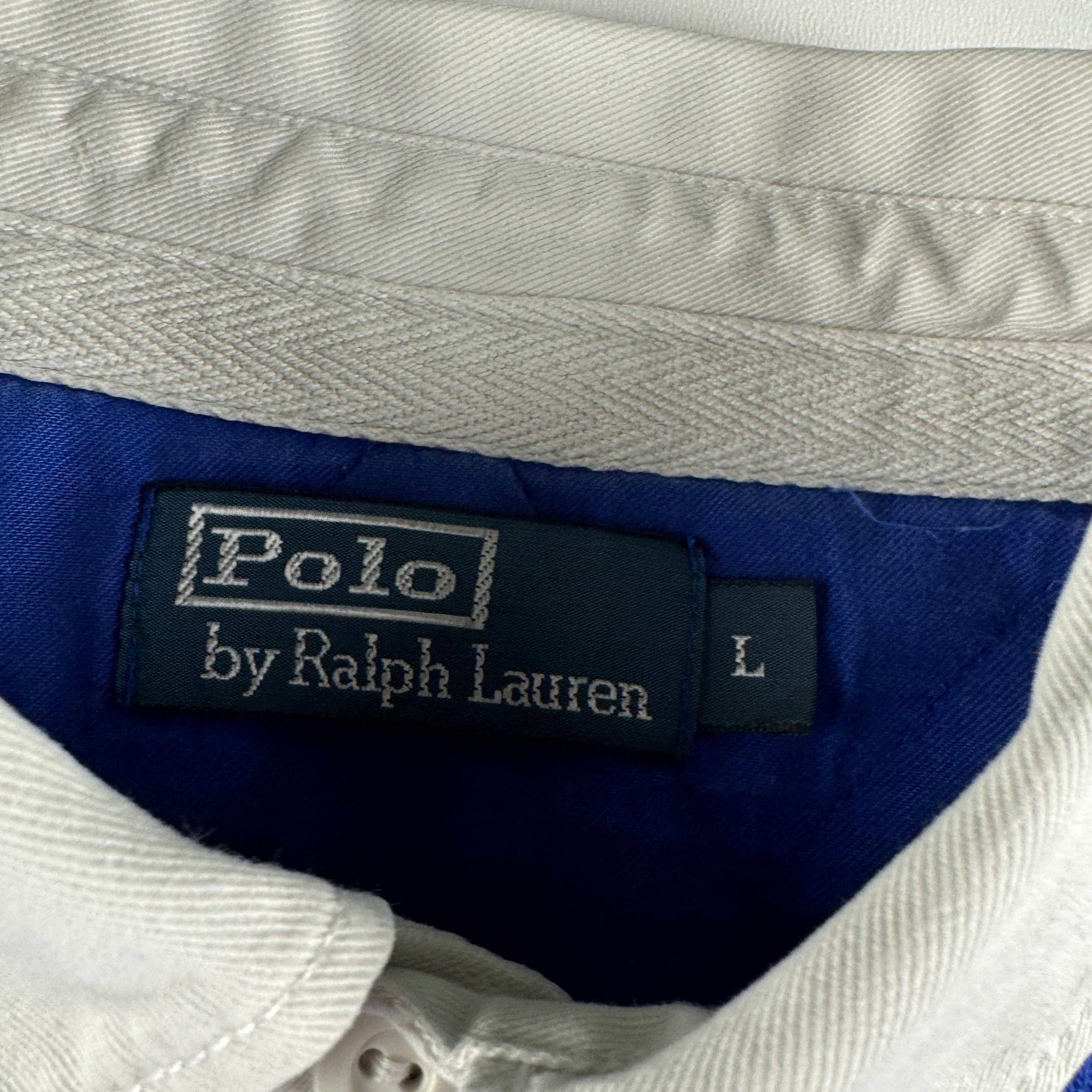 Ralph Lauren Long Sleeve Blue Polo (L)