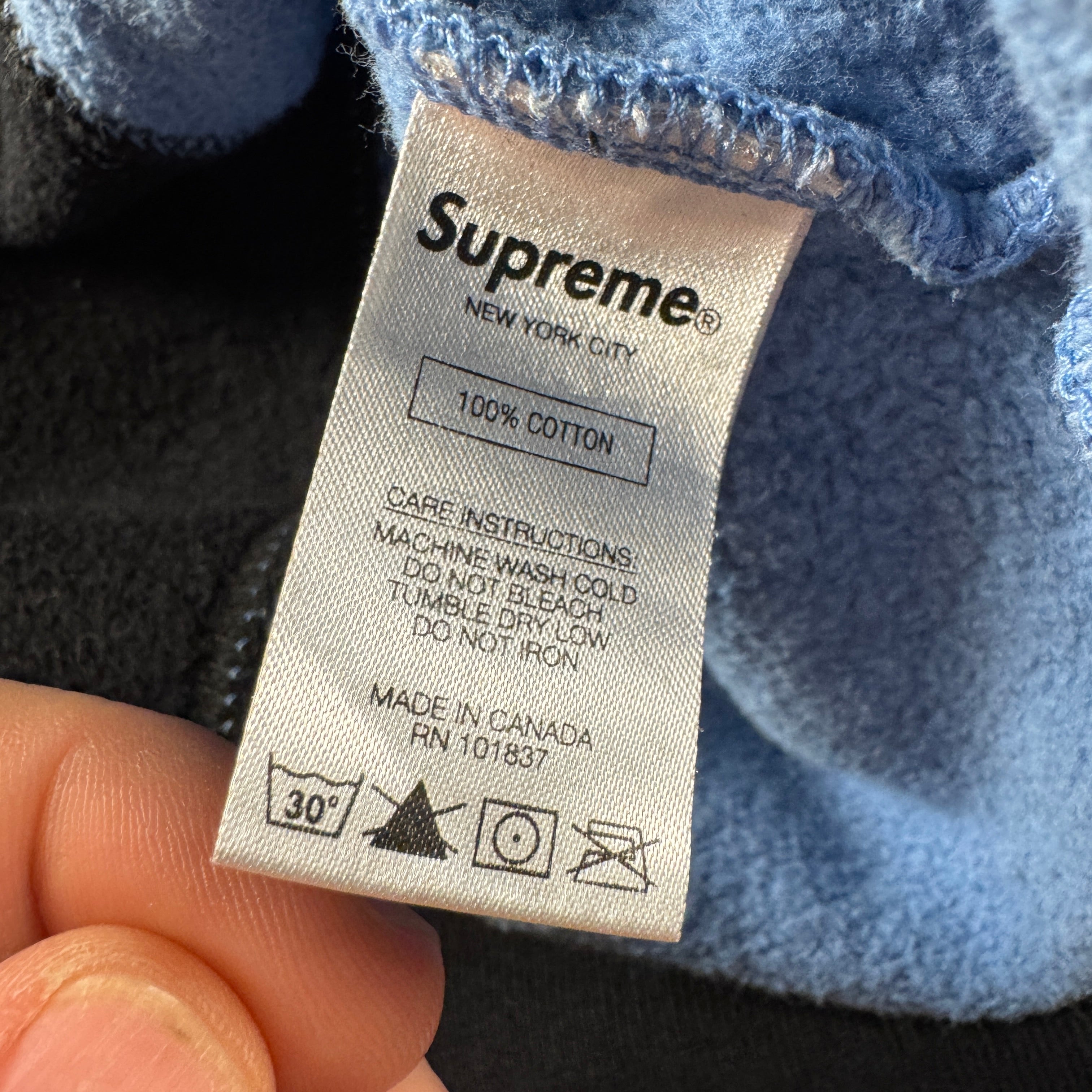 Supreme Paneled Arc Black Hoodie (L)