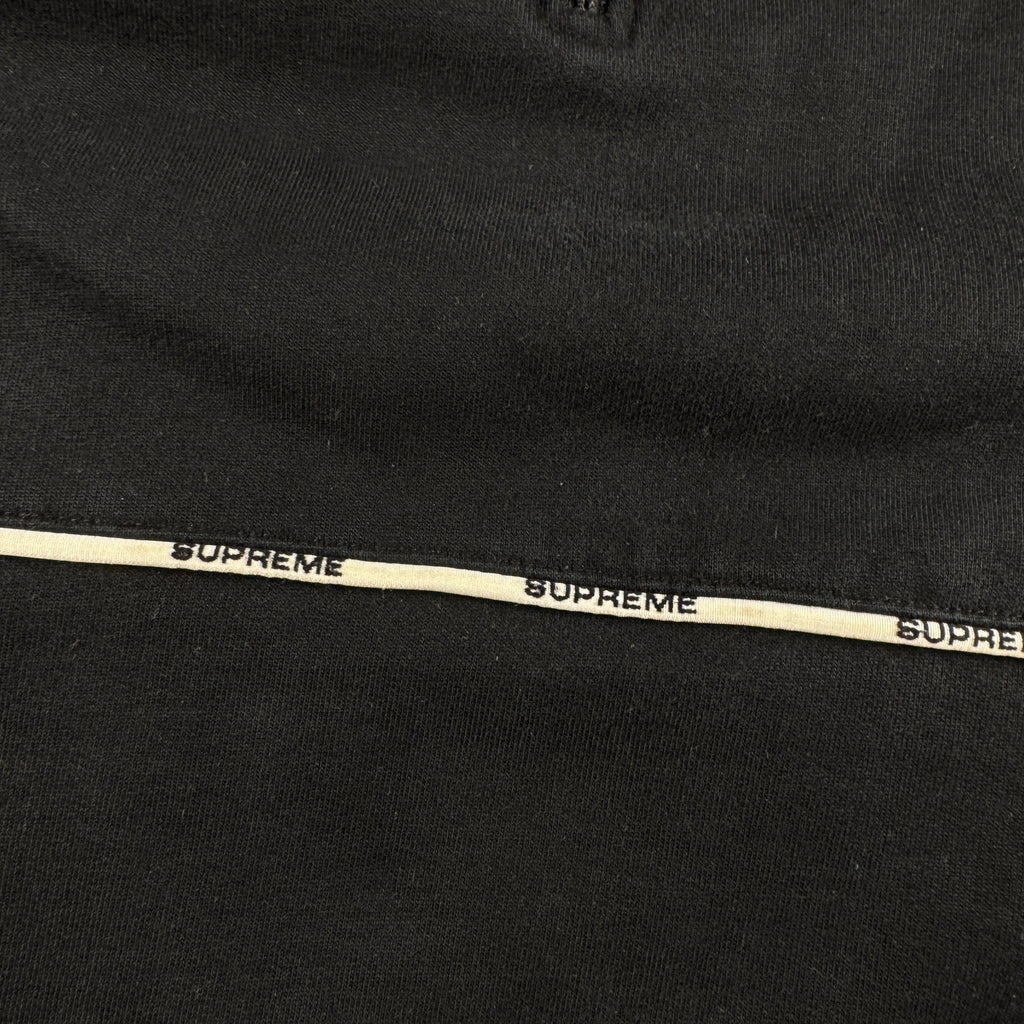 Supreme Piping 1/4 Zip Black Sweater (L)