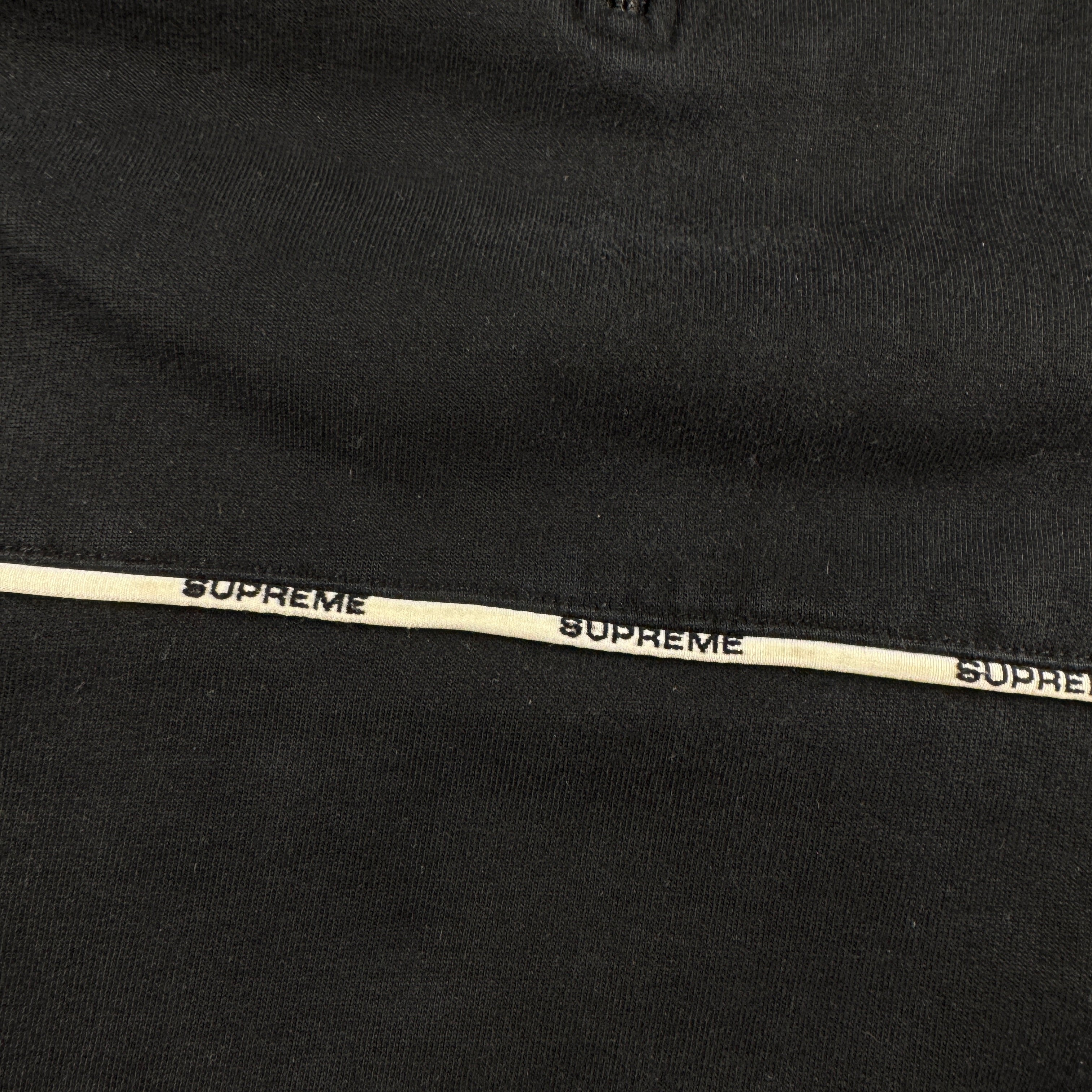 Supreme Piping 1/4 Zip Black Sweater (L)