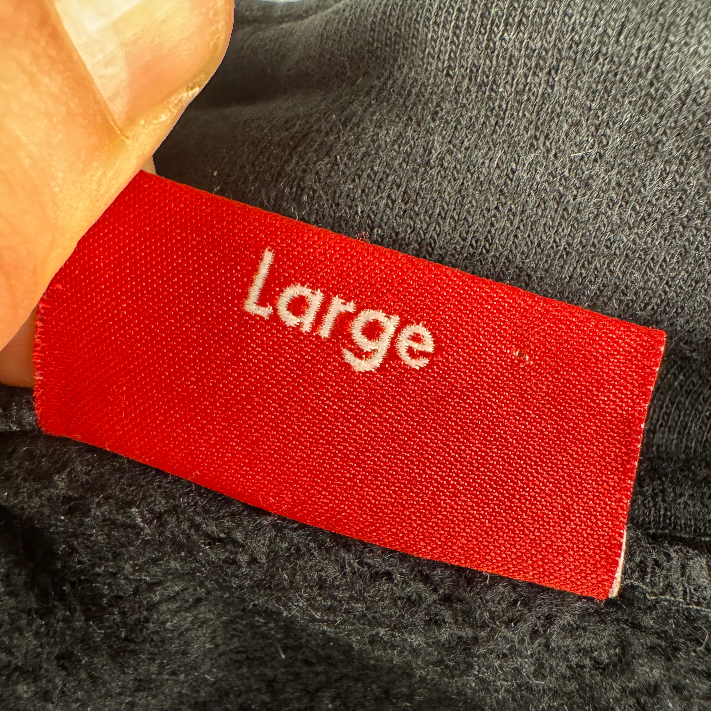Supreme Piping 1/4 Zip Black Sweater (L)