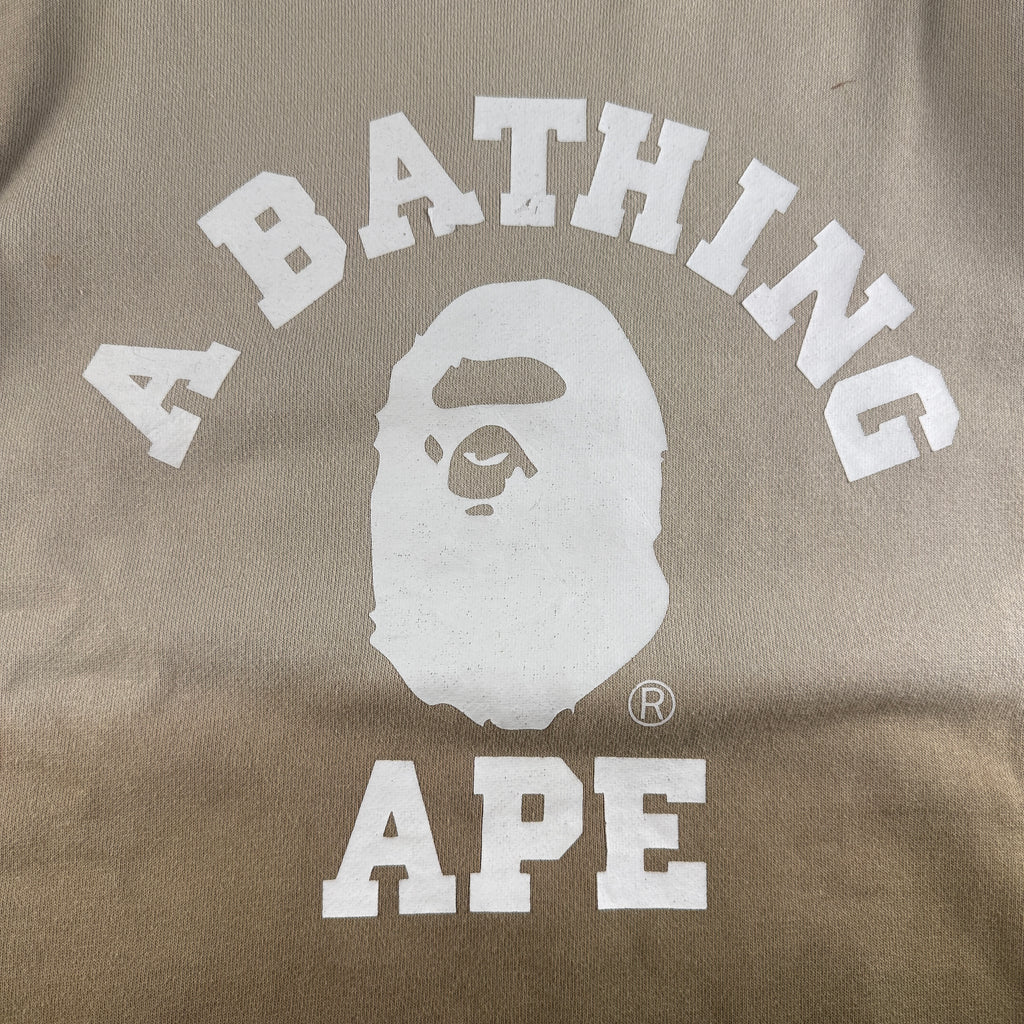 BAPE College Heavy Gradient Brown Tee (M)