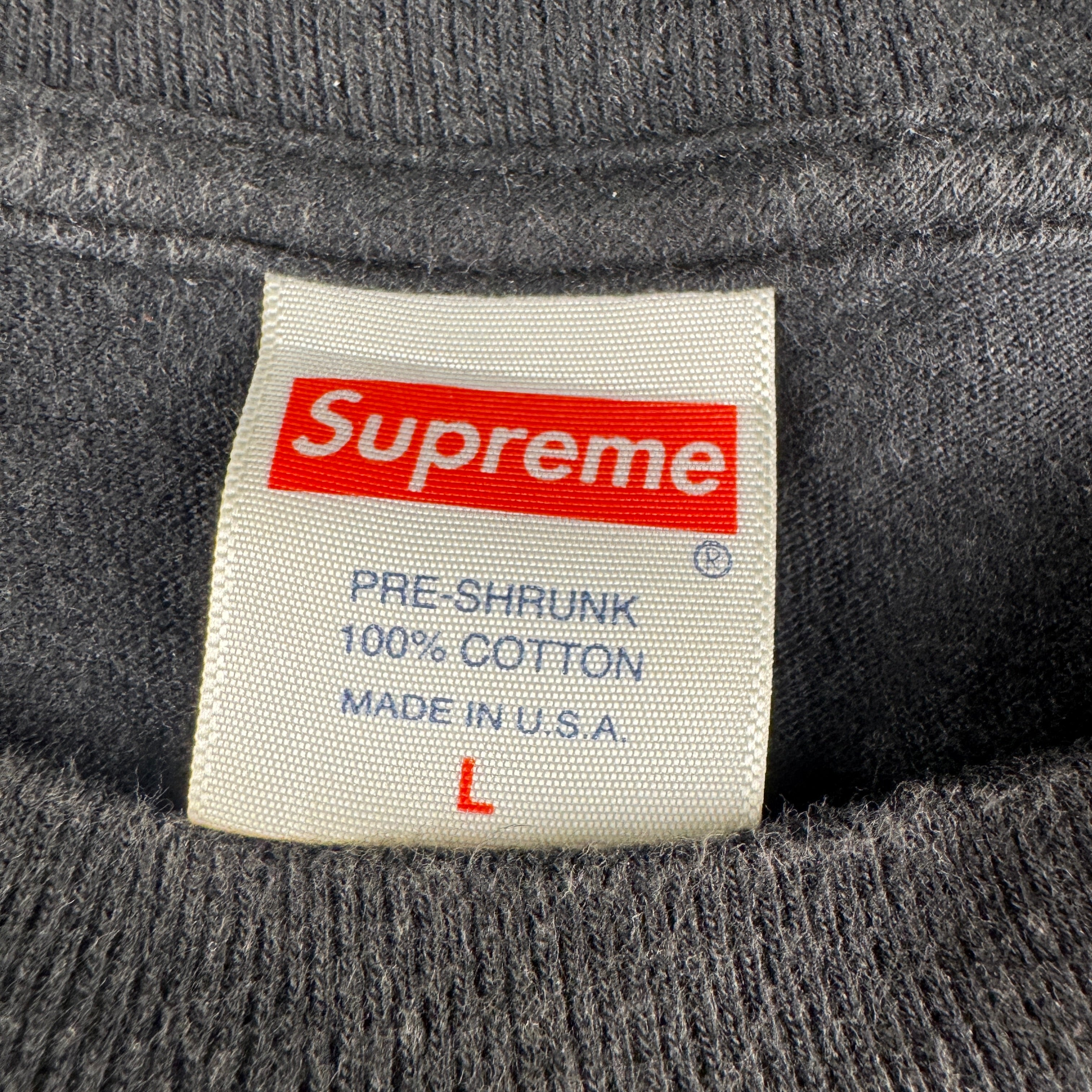 Supreme x Kaws Chalk Box Logo Black Tee (L)