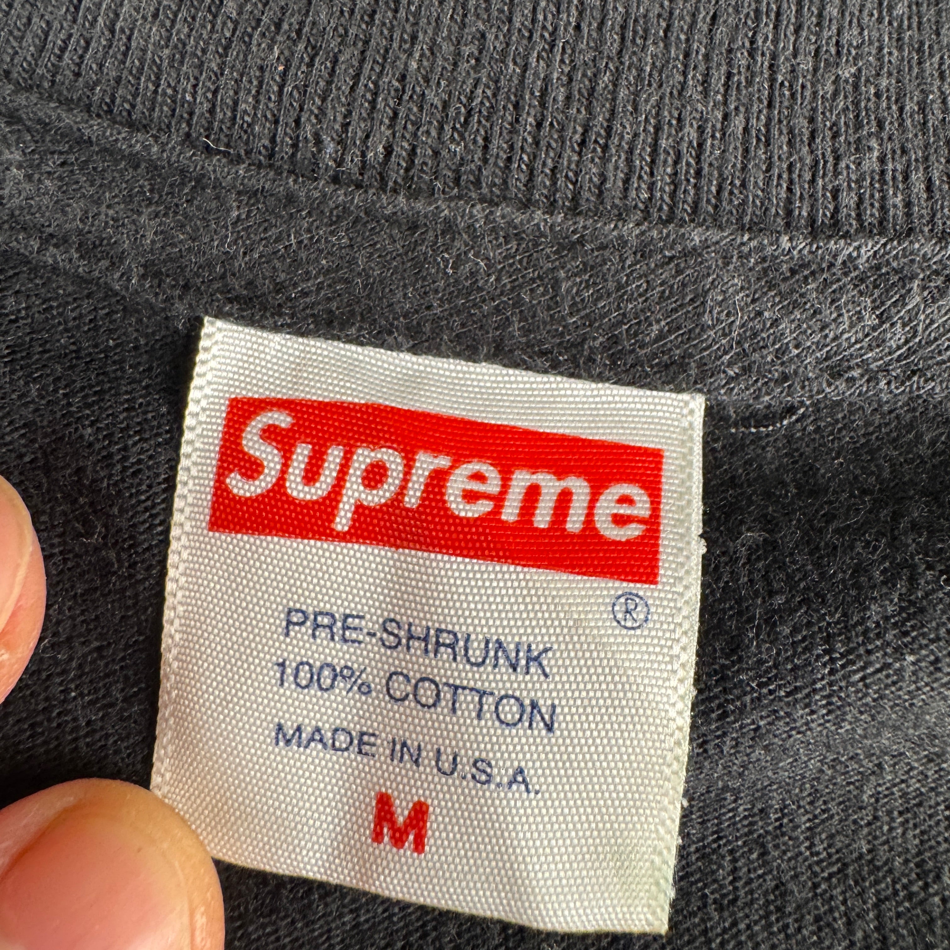 Supreme Spiral Black Tee (M)