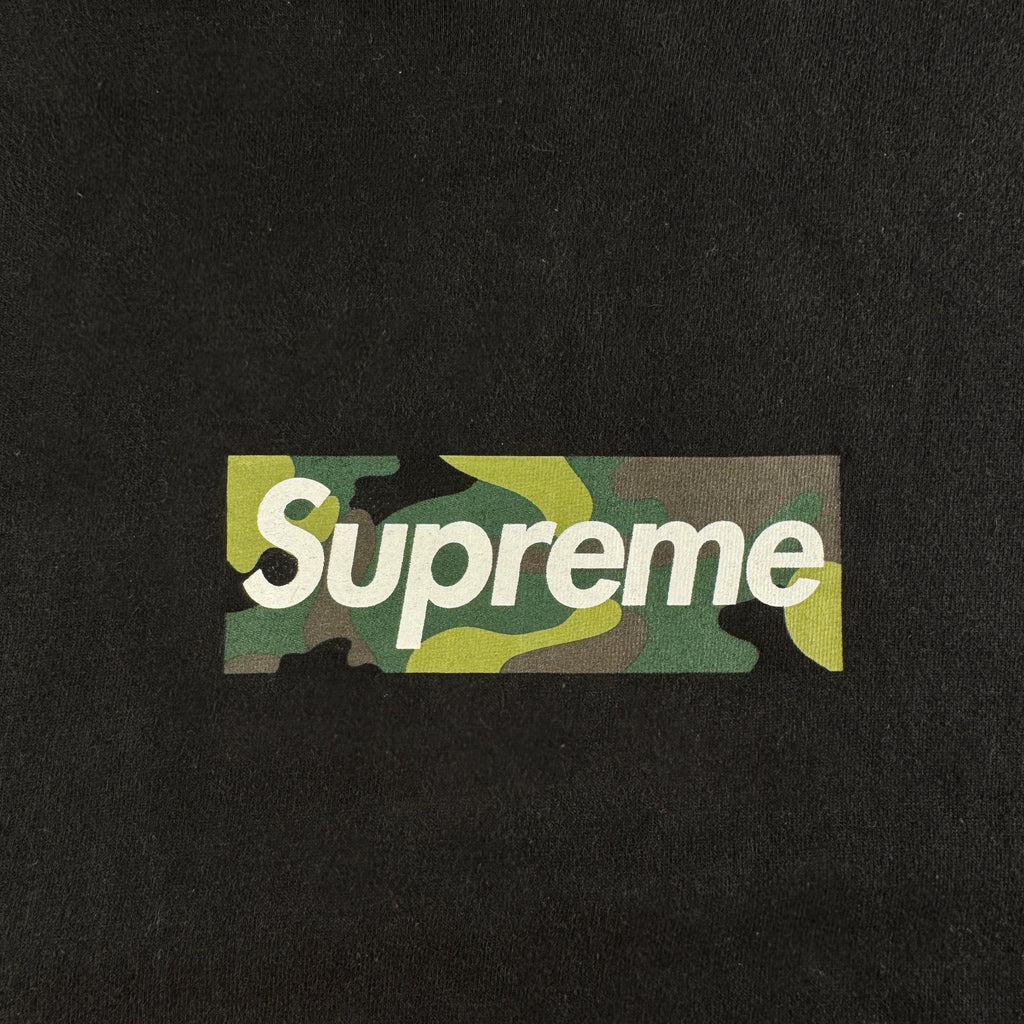 Supreme Camo Box Logo Black Tee (L)