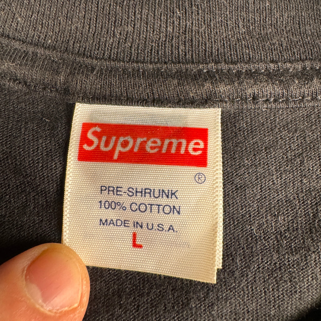 Supreme Camo Box Logo Black Tee (L)