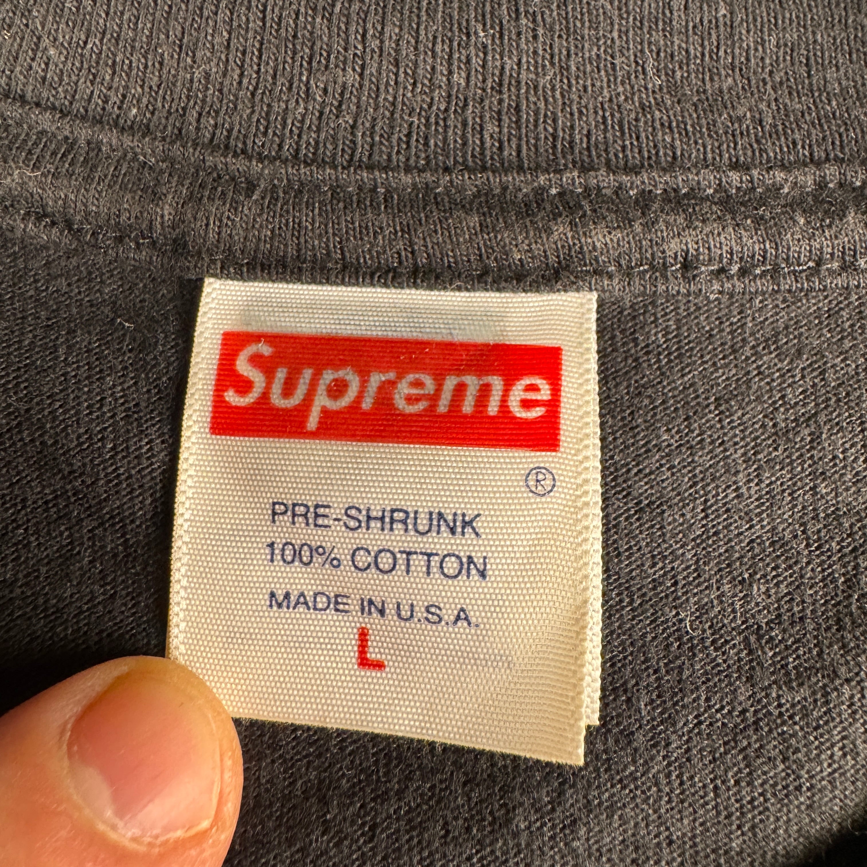 Supreme Camo Box Logo Black Tee (L)