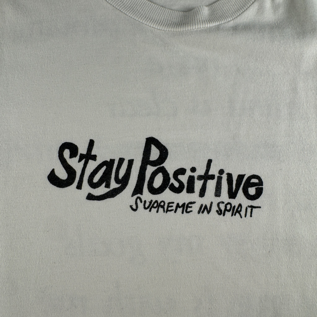 Supreme Stay Positive White Tee (M)