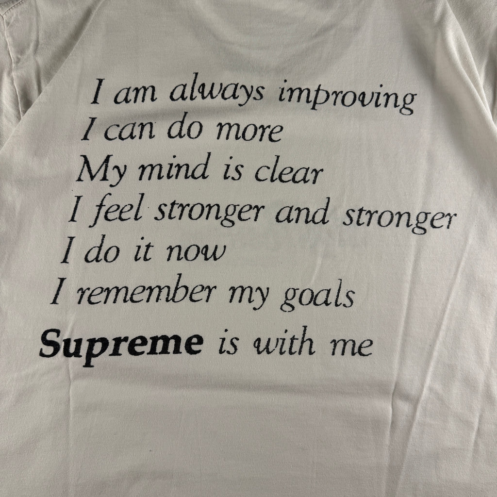 Supreme Stay Positive White Tee (M)