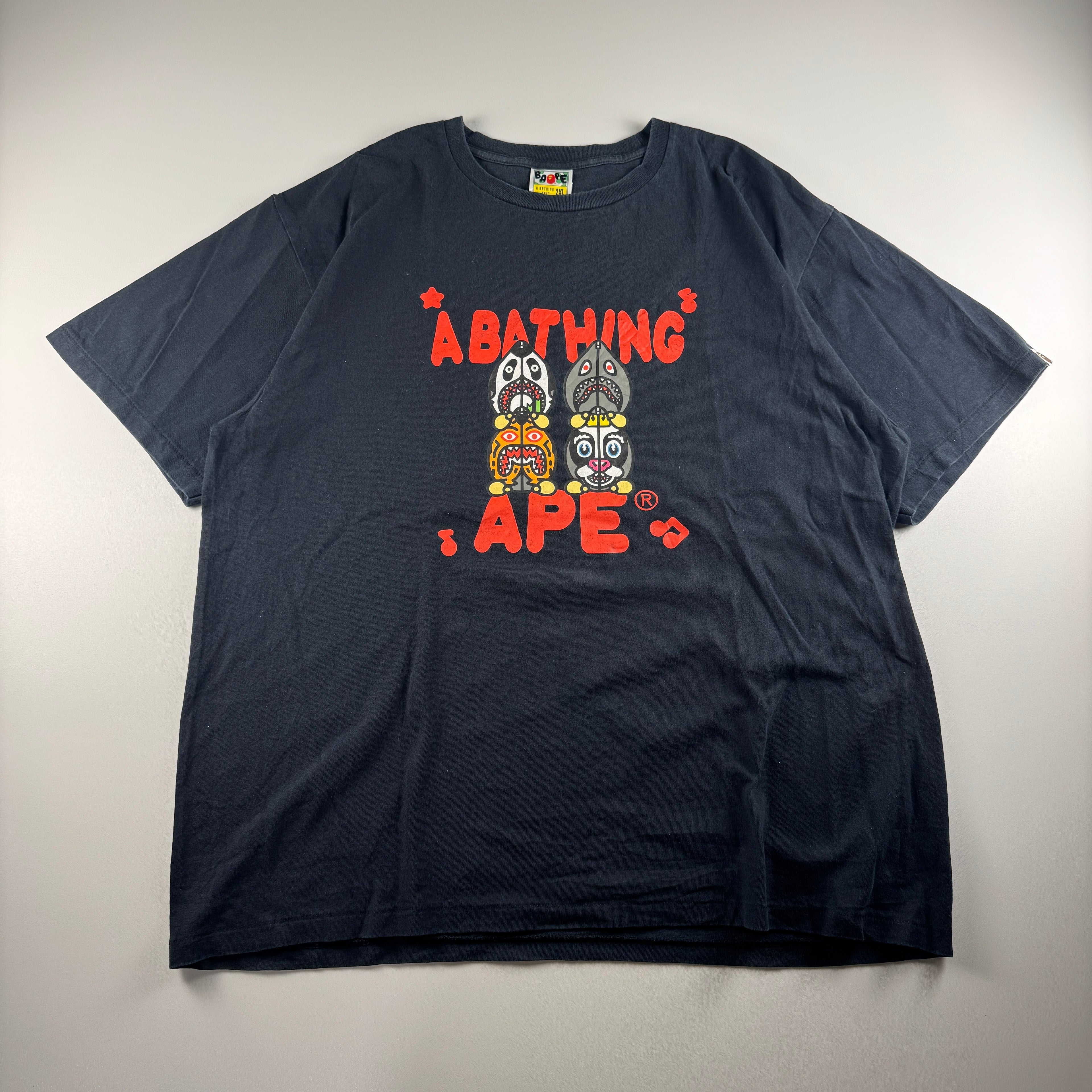 BAPE x Classic Milo Shark #2 Black Tee (XXL)