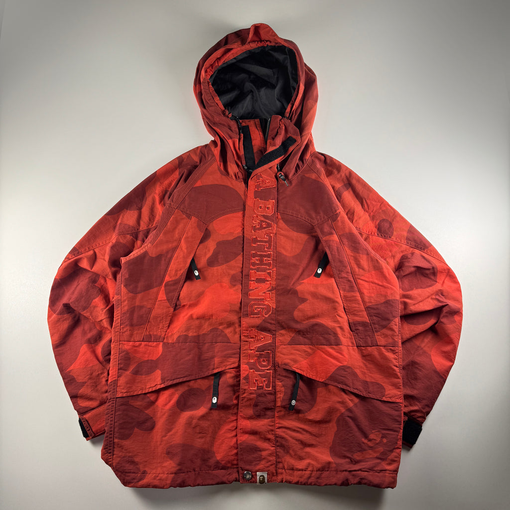 BAPE Camo Red Snowboard Jacket (L)