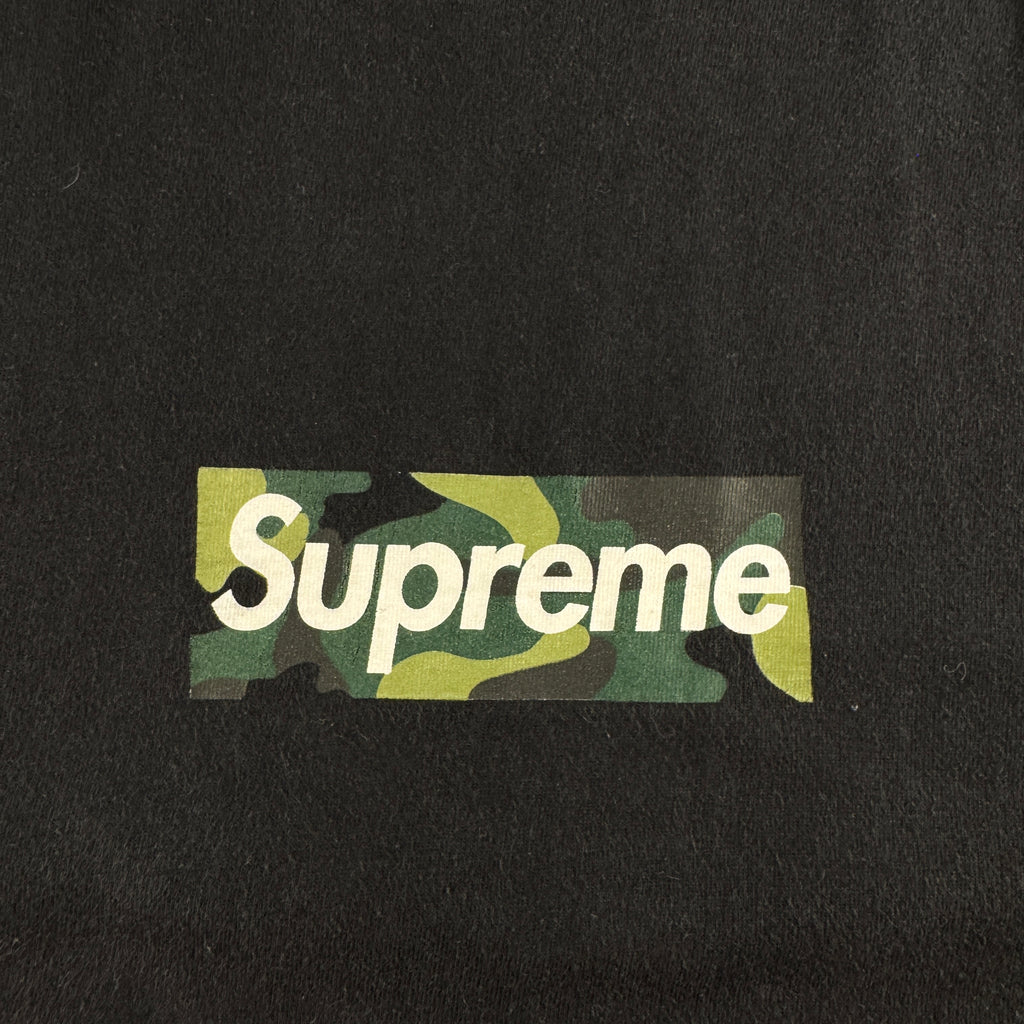 Supreme Camo Box Logo Black Tee (L)