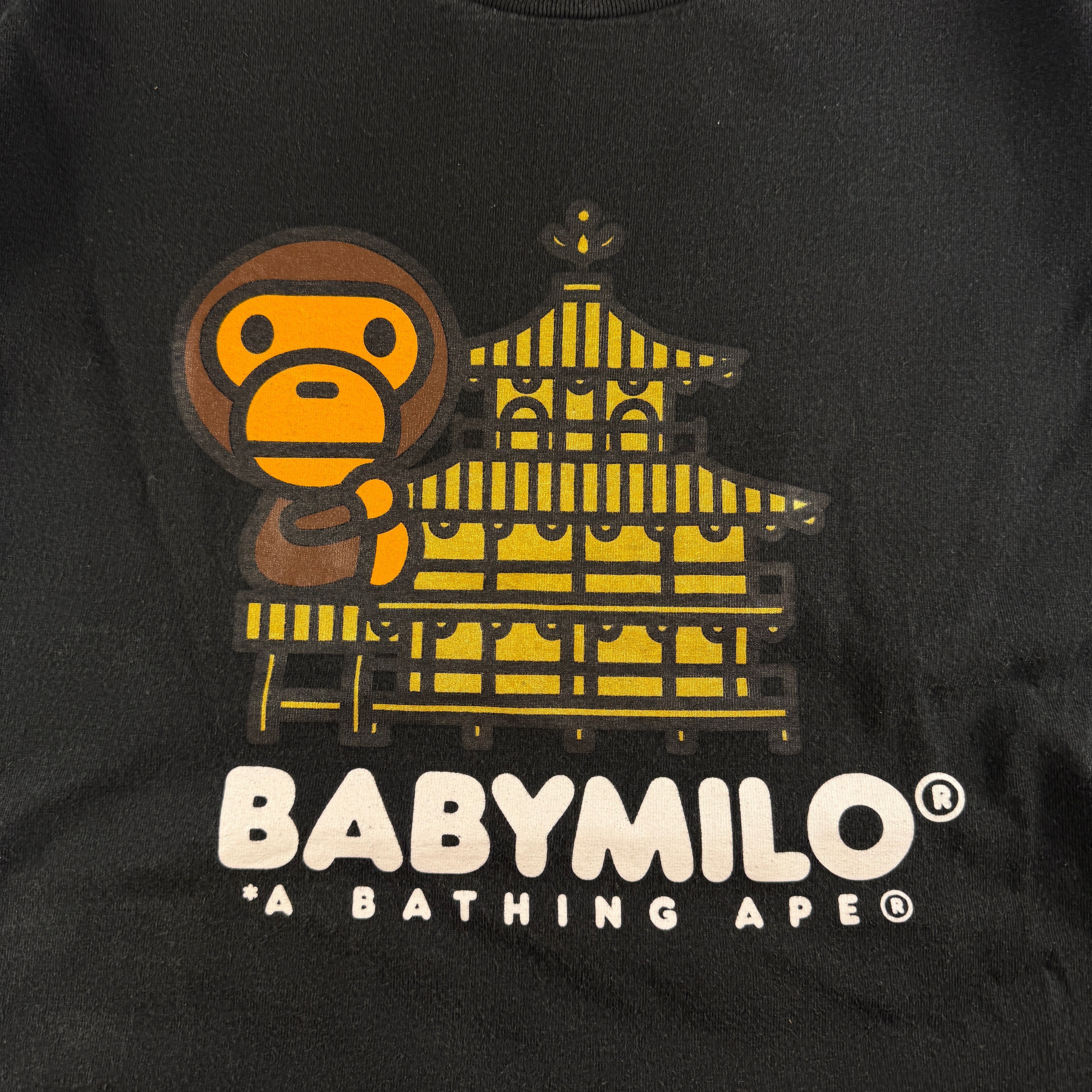 BAPE Baby Milo Kyoto Exclusive Black Tee (XXL)