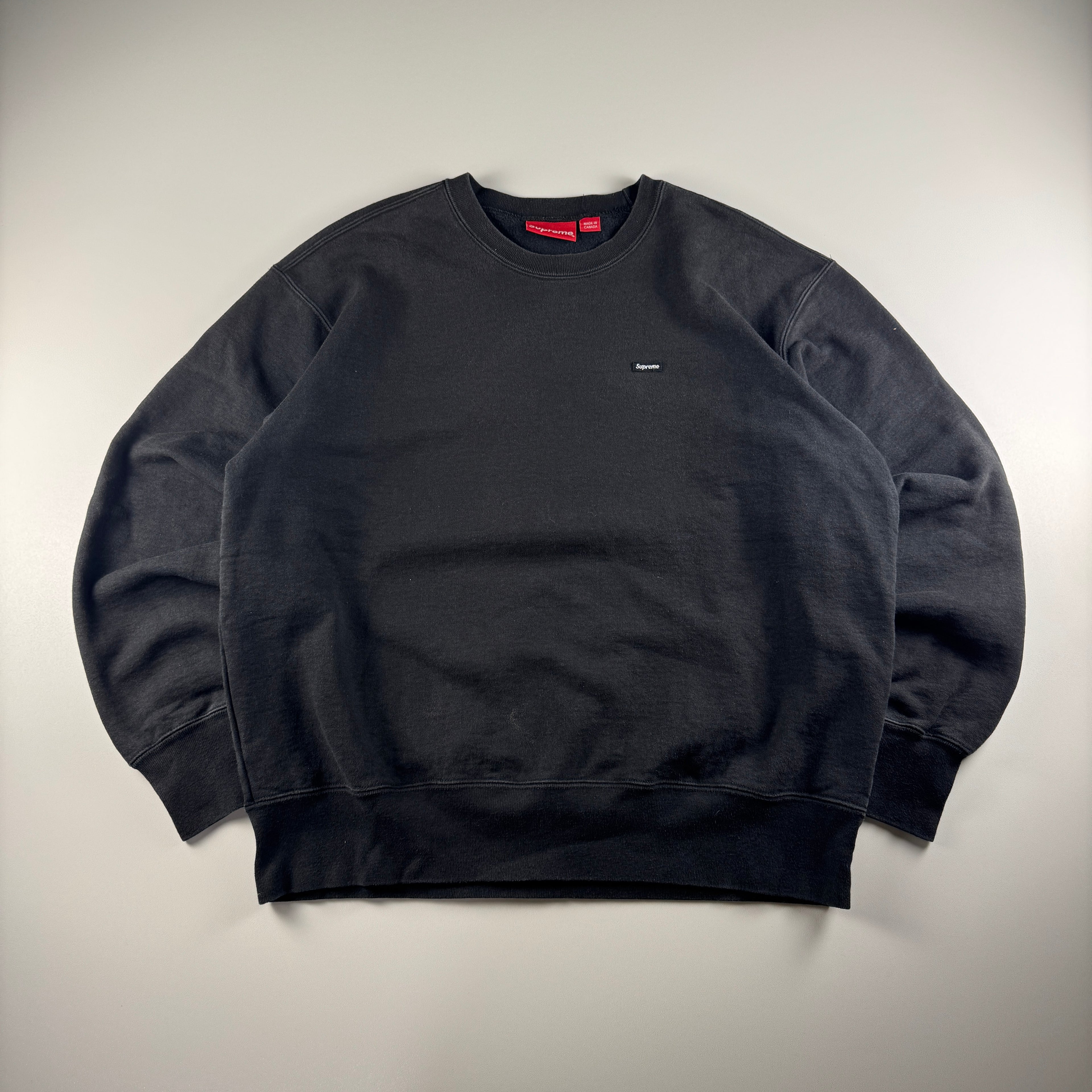 Supreme Small Box Logo Black Sweater (S)