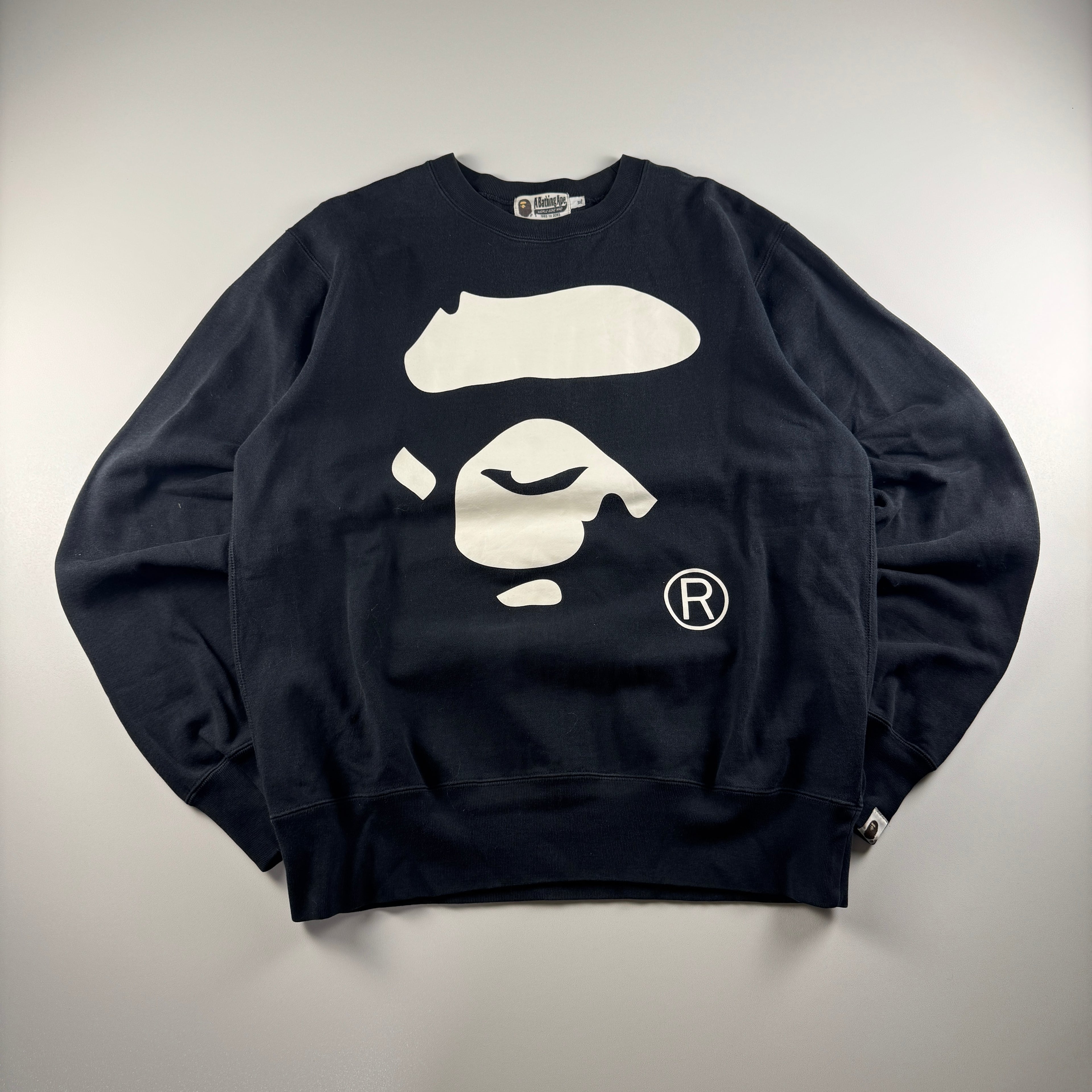 BAPE Ape Face Black Sweater (XL)
