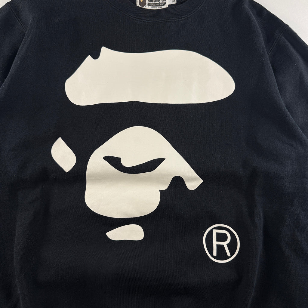 BAPE Ape Face Black Sweater (XL)